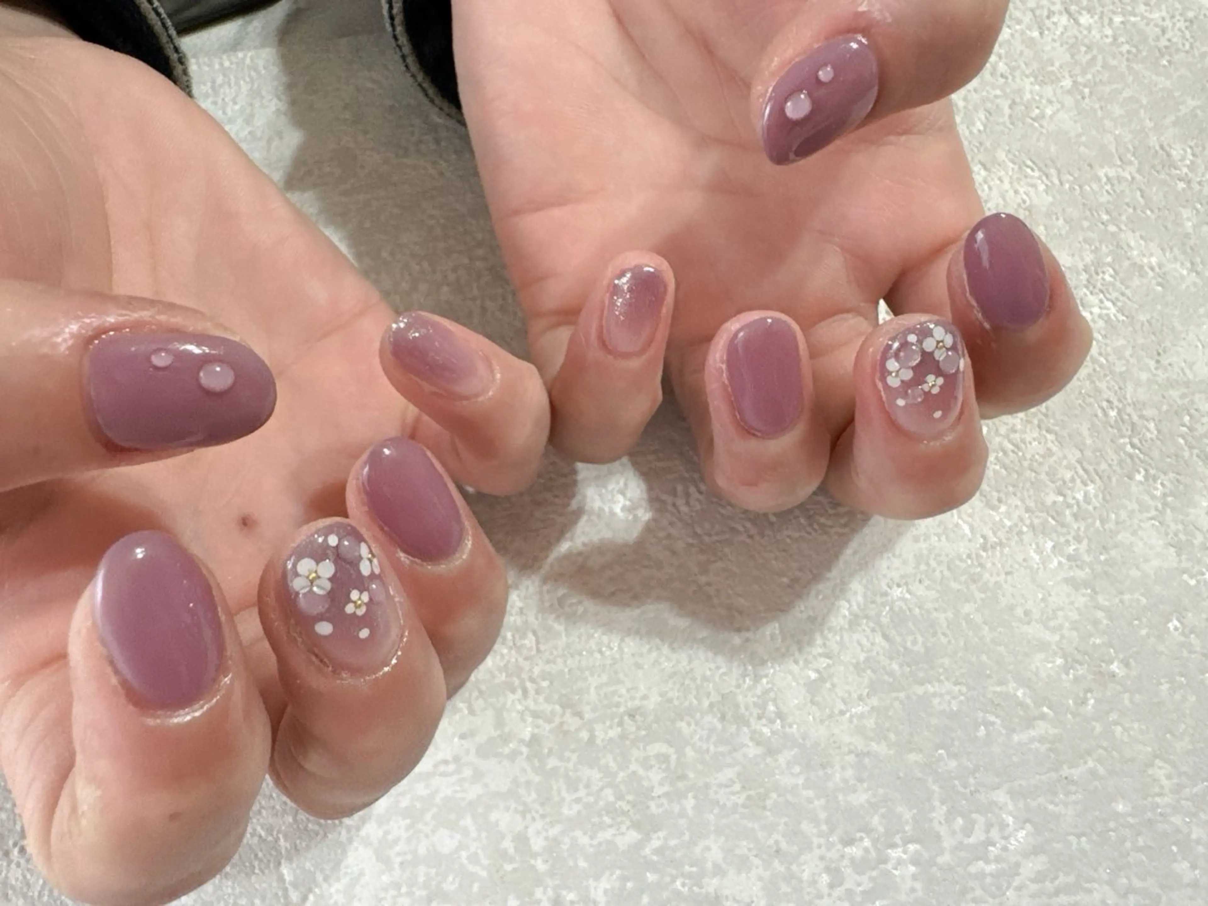 ネイル フットネイル ジェルネイル パラジェル シンプルネイル 春ネイル kikinail 溝の口のネイルデザイン