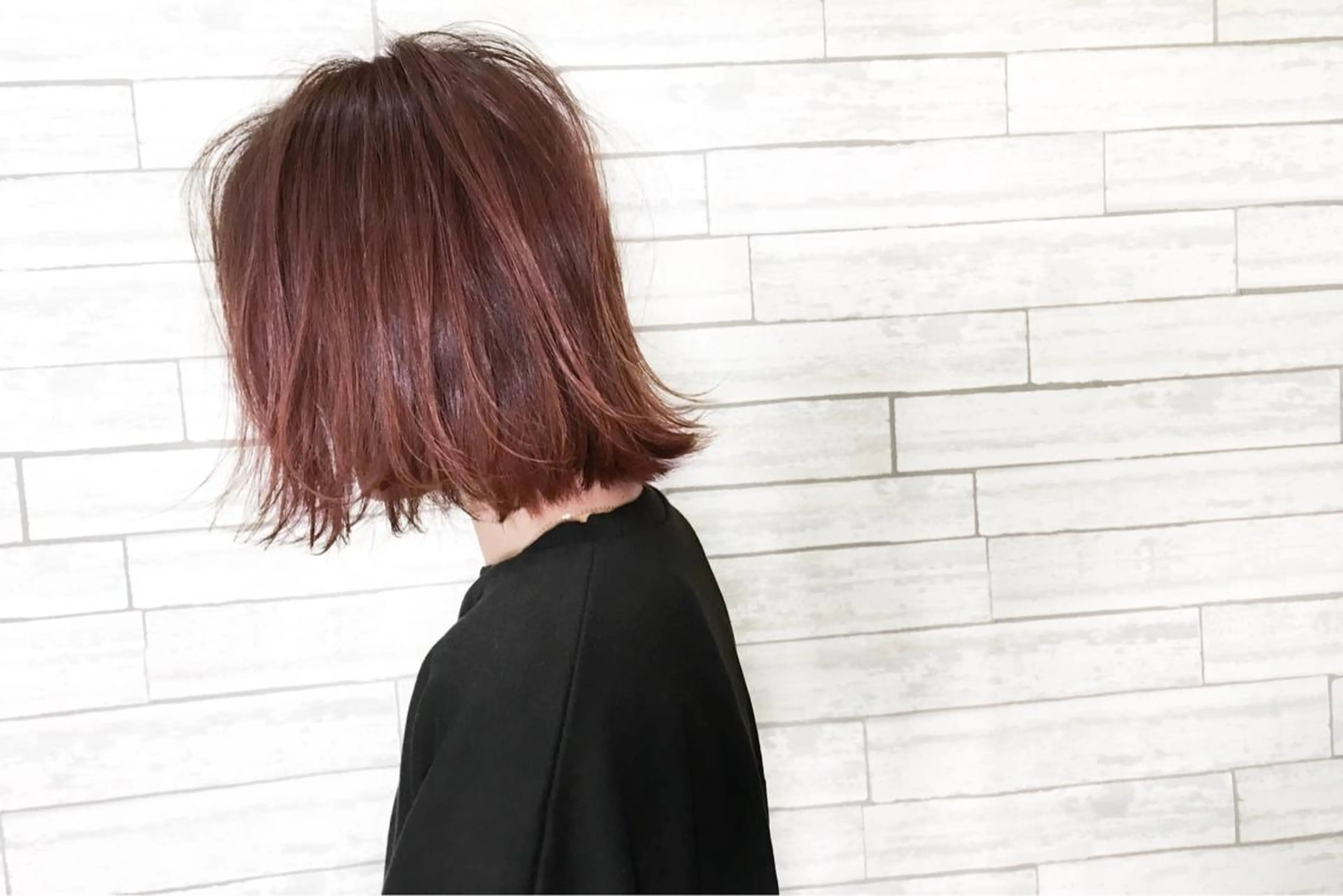 ミディアム カラー ヘアアレンジ ダブルカラー ピンクカラー ANBEL所属・ANBEL代表 西尾裕樹のヘアスタイル