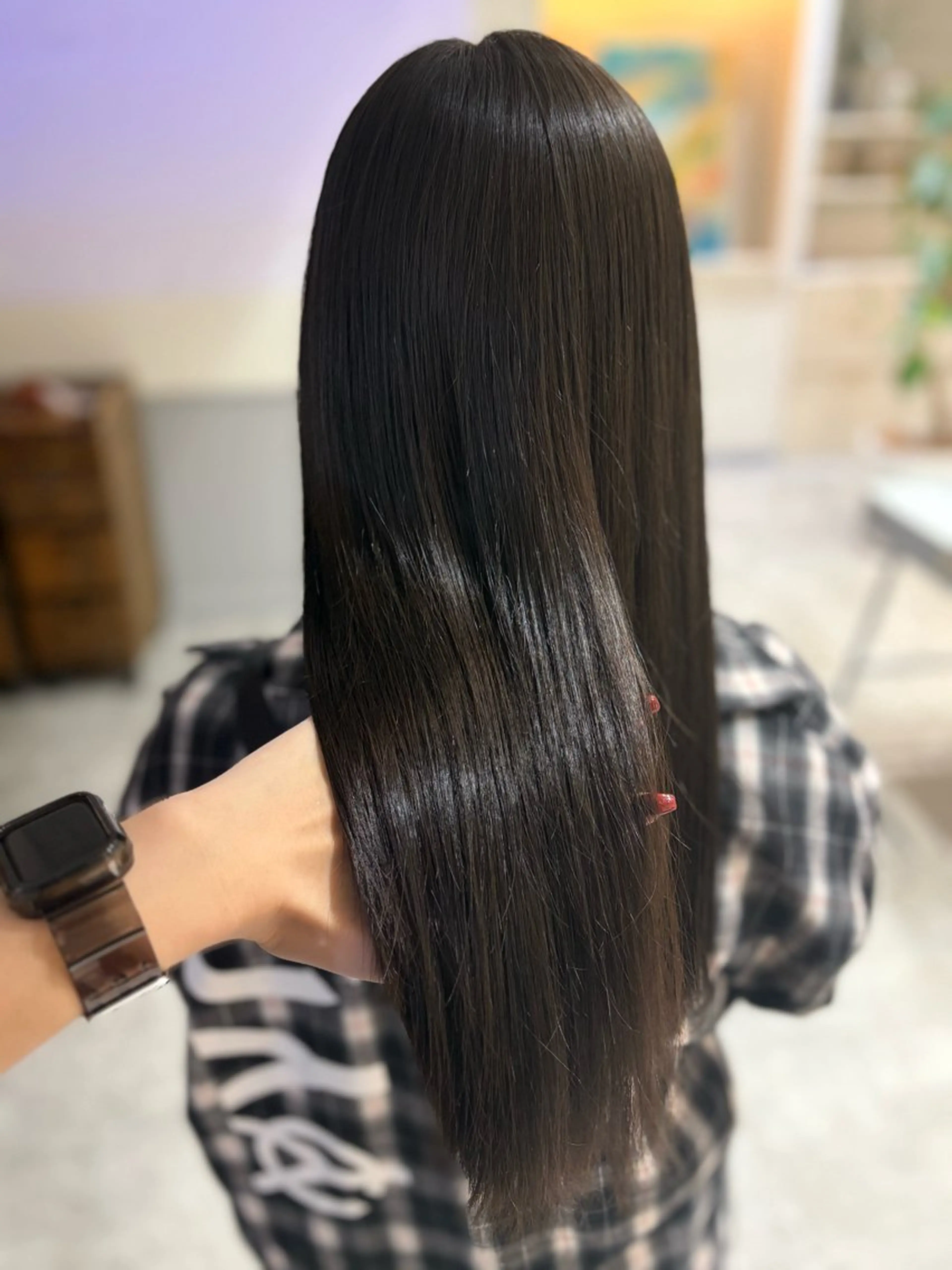 ロング カラー ヘアカラー SIKI yuuna モテ韓国ヘア☁️のヘアスタイル