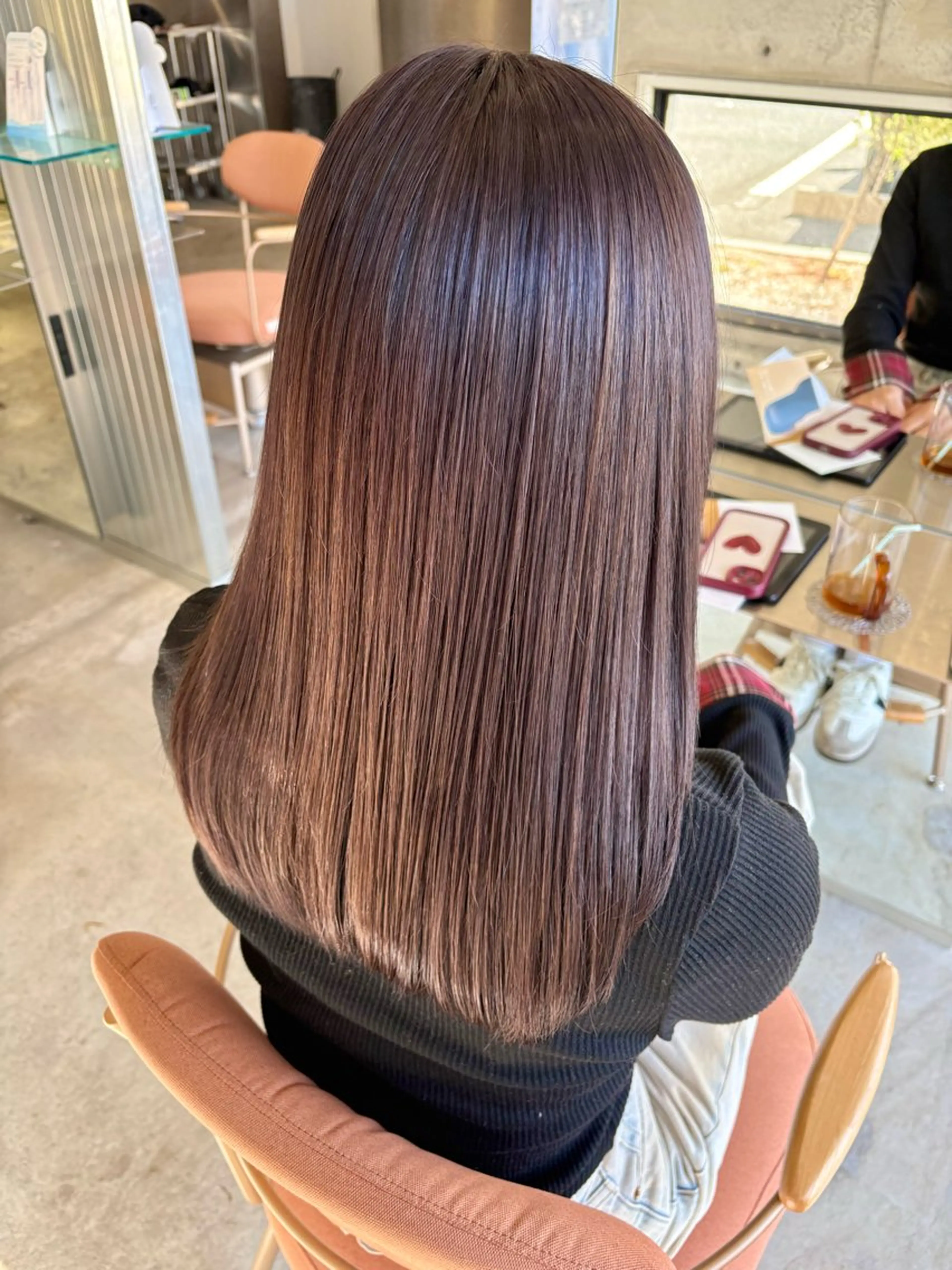 ミディアム カラー ブラウンカラー ラベンダーカラー ラベンダーブラウン 髪質改善 トリートメント ヘアカラー 縮毛矯正 LOMARLIE / CHIKA🫧のヘアスタイル