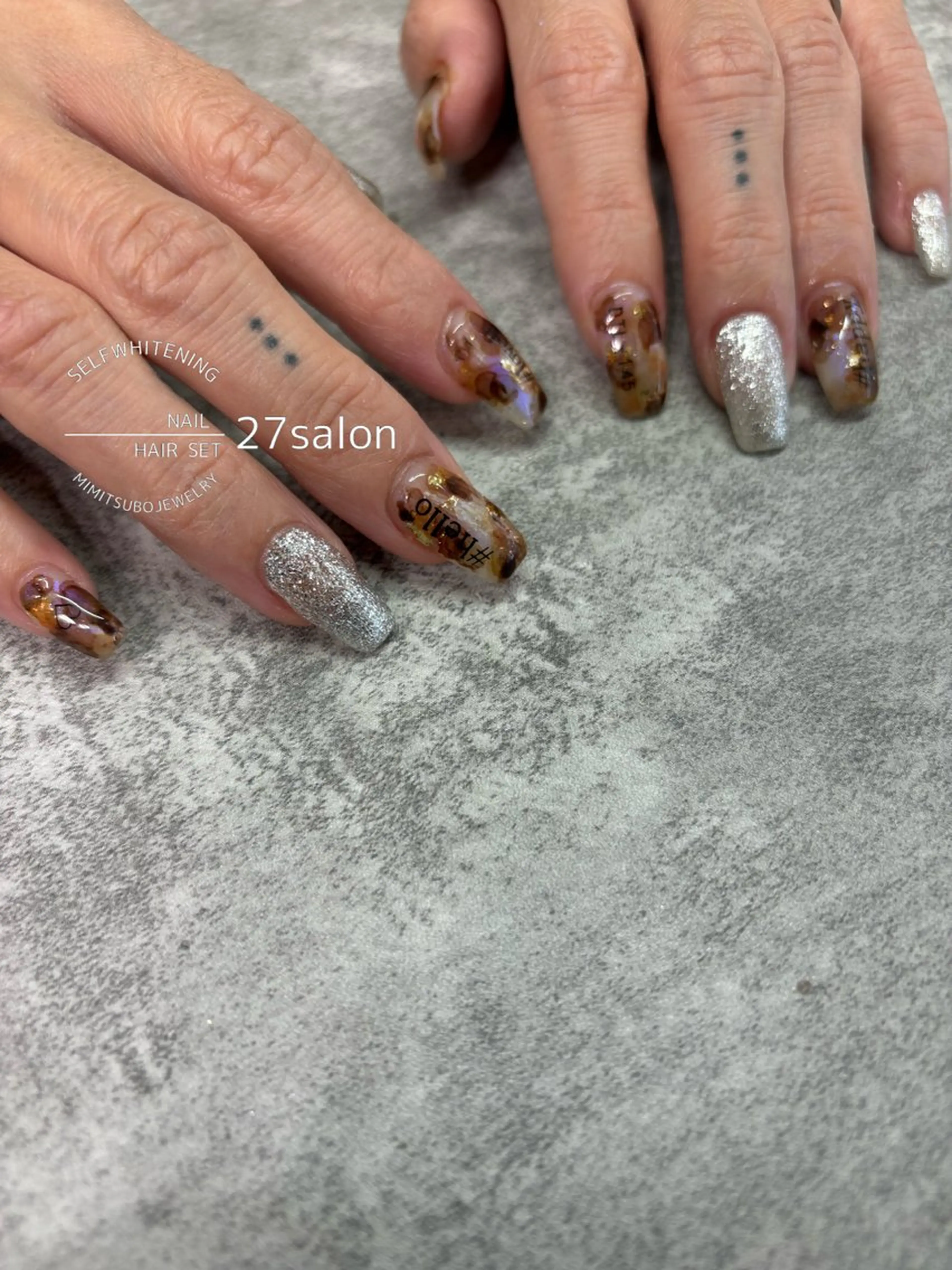 ネイル ニュアンスネイル ハンドネイル 27salon yuinaのネイルデザイン