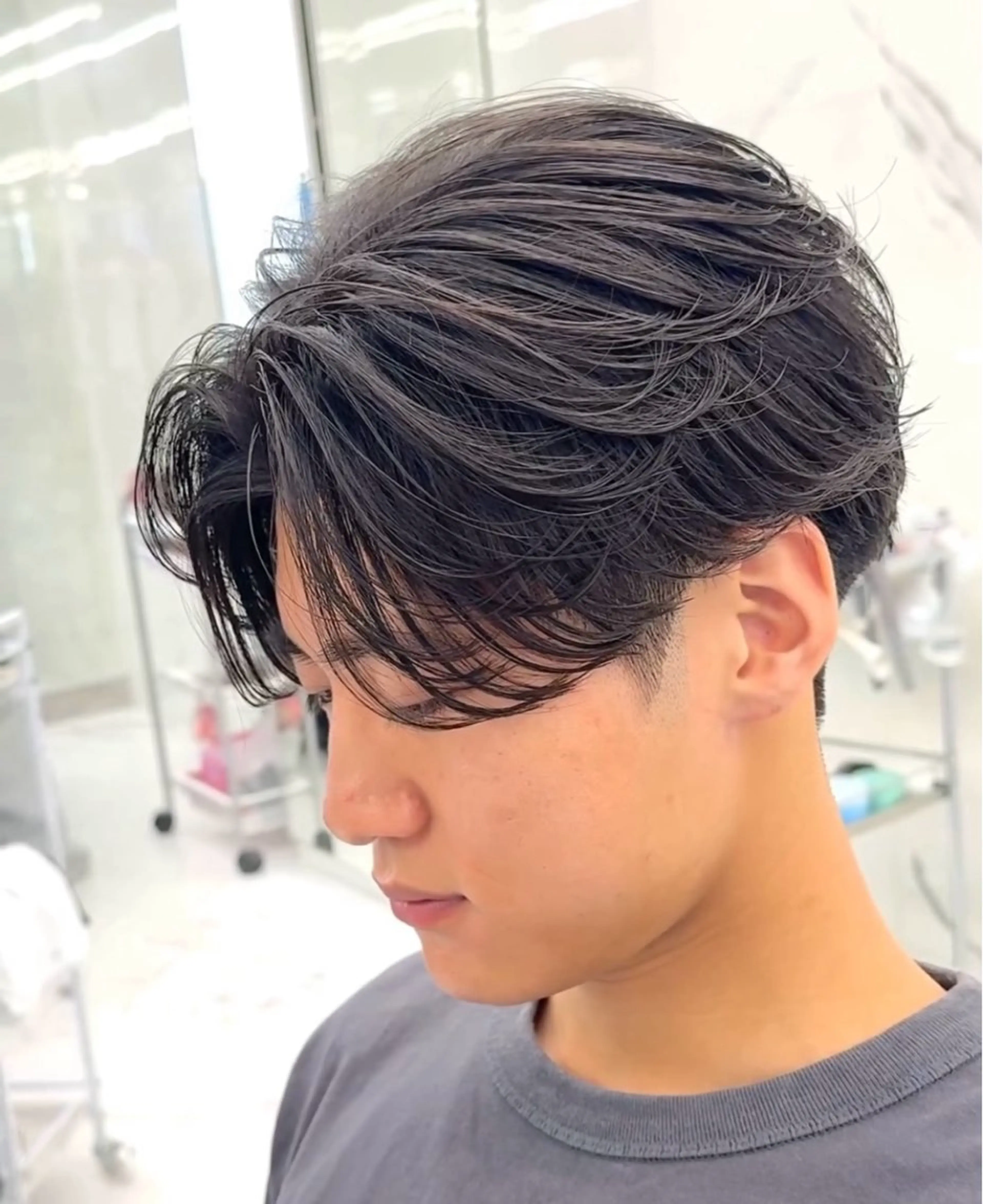 ショート パーマ メンズ メンズパーマ カット パーマ メンズ特化/パーマ フェザーパーマ/来星のヘアスタイル