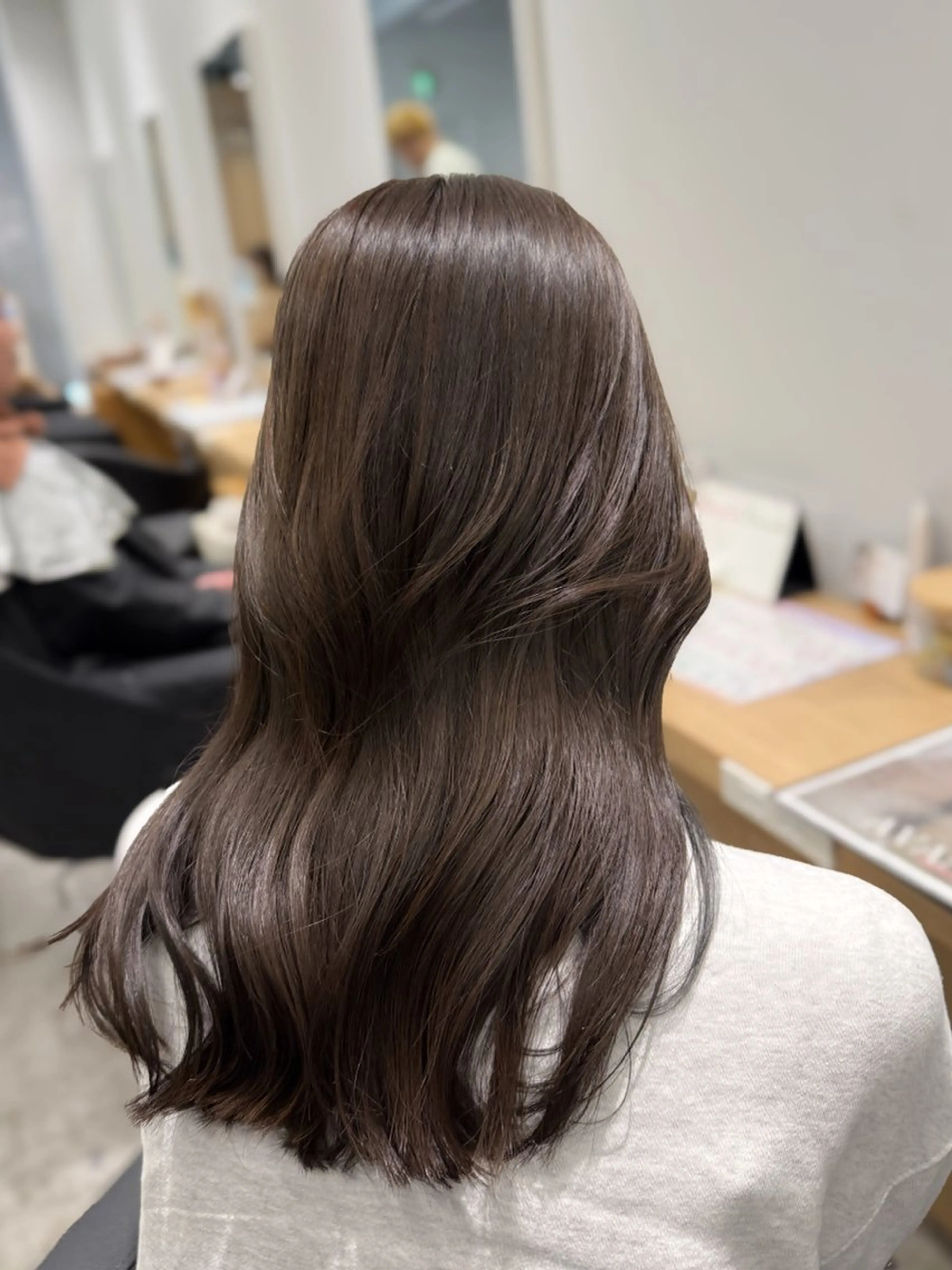 ロング カラー アッシュ 透明感カラー カット ヘアカラー 雰囲気似合わせ/永田 汰伊智/艶カラー🫧のヘアスタイル