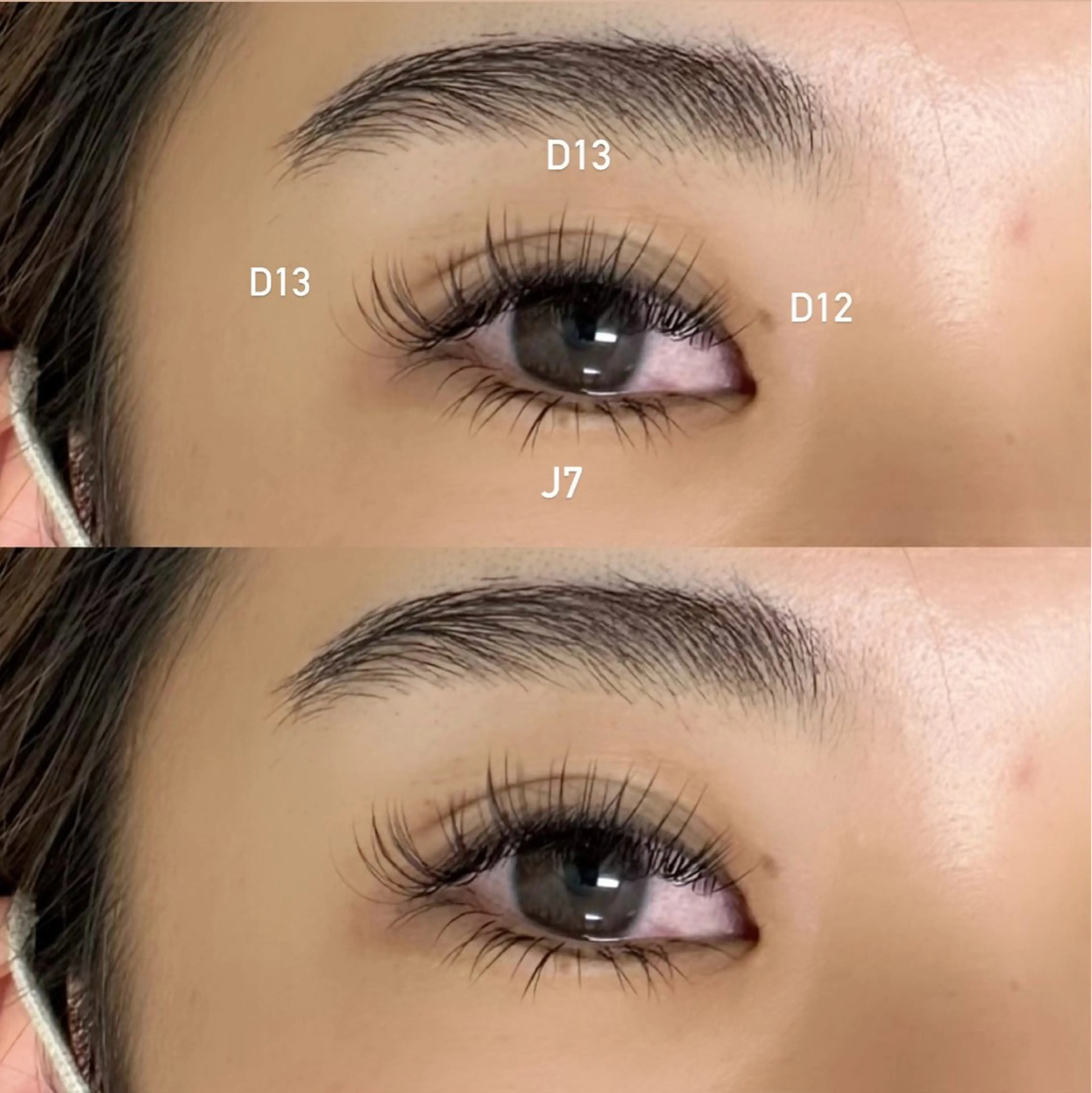 マツエク・マツパ Cカール Jカール CAFUNE 杉村のマツエク・マツパデザイン