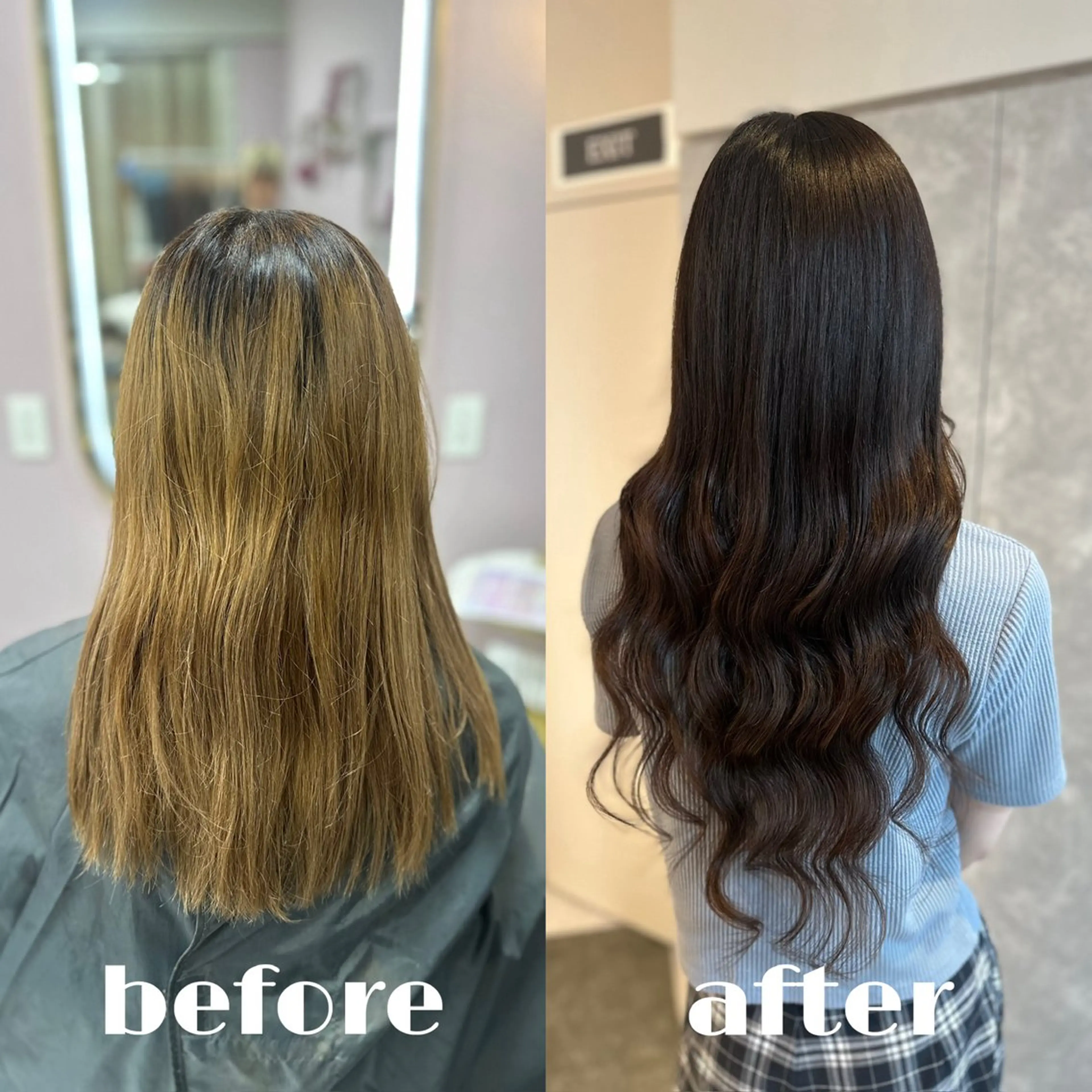ロング ガルボヘアー心斎橋所属・プルエクステカラー専 門店ガルボヘアーのヘアスタイル
