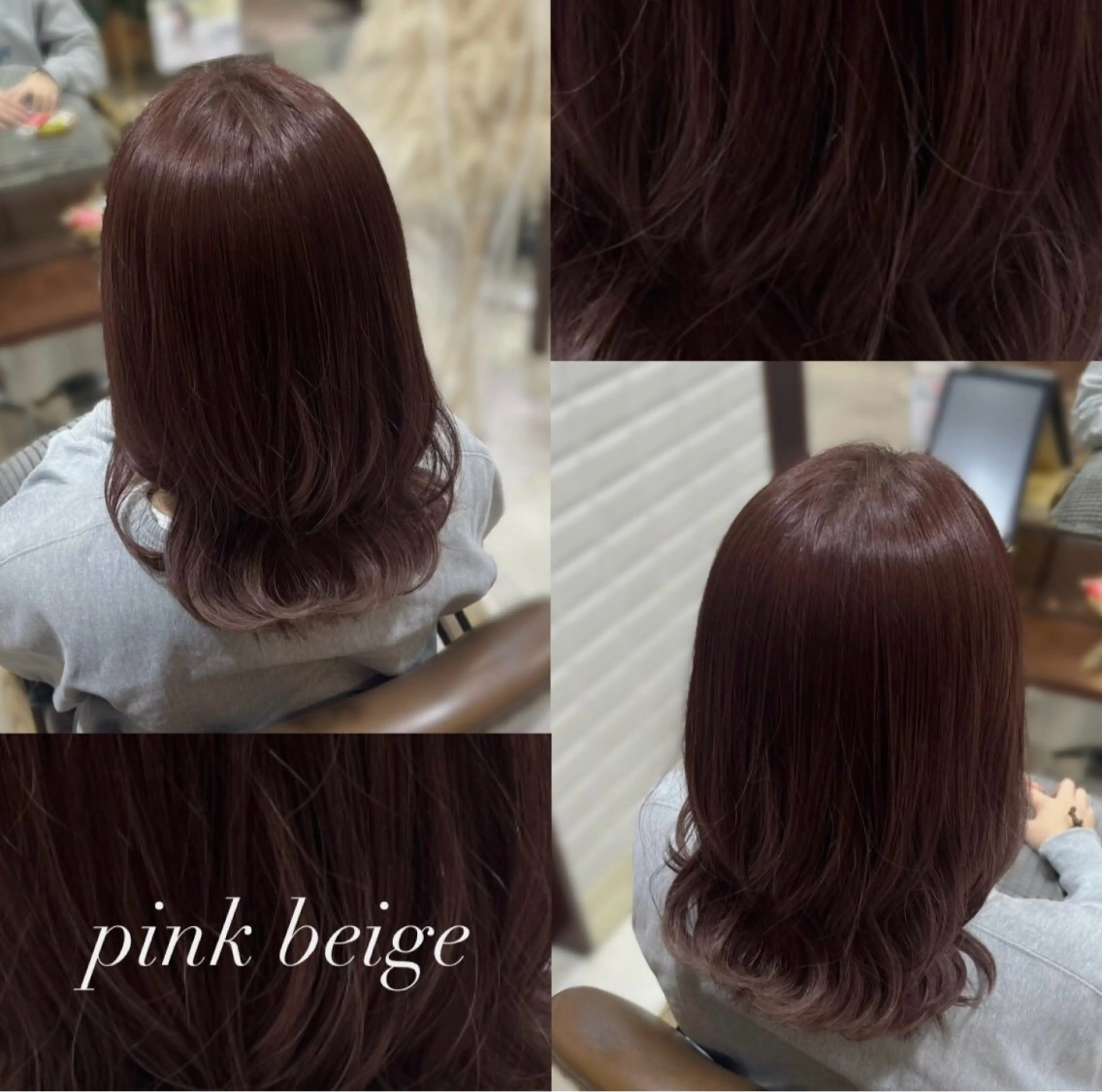 ミディアム カット ヘアカラー 透明感カラー／ 艶感カラー／RAMUのヘアスタイル