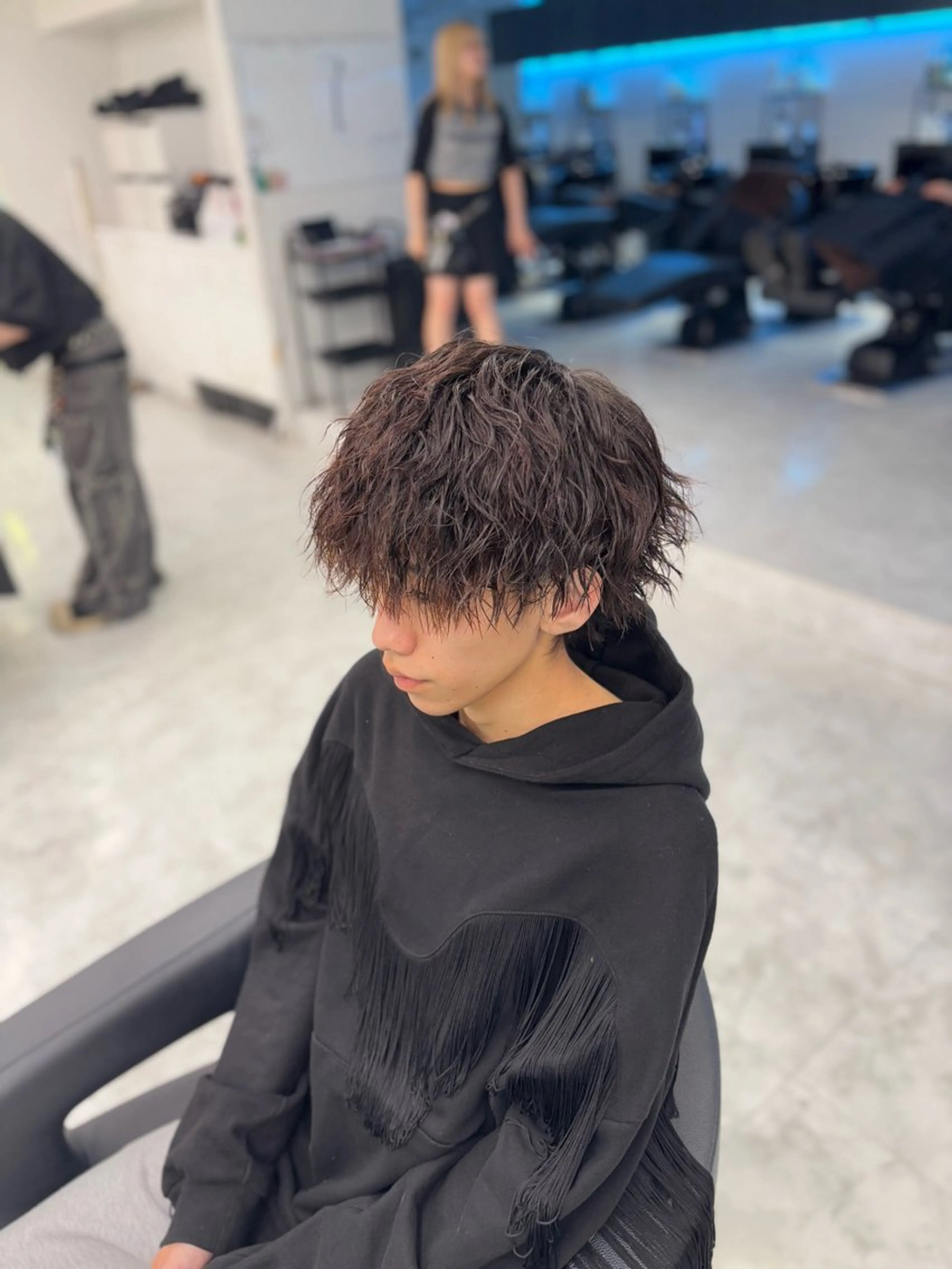 ショート パーマ カット パーマ 大人っぽベージュ🤍 当日予約◎ヒロトのヘアスタイル
