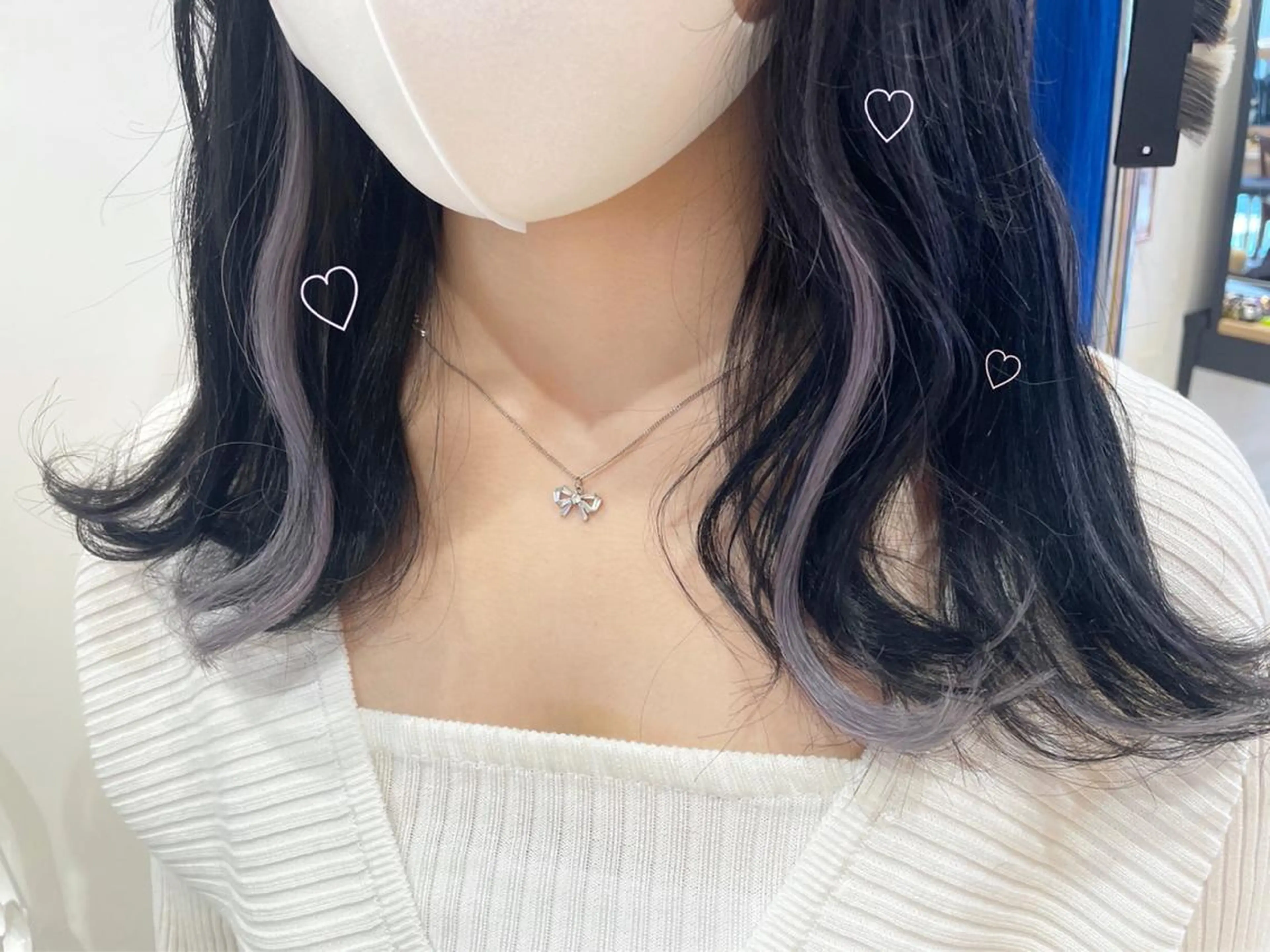 カラー ラベンダーカラー カット エクステ EMANON新宿東口所属・新宿駅近♡ ♡個室♡三都季🌜のヘアスタイル
