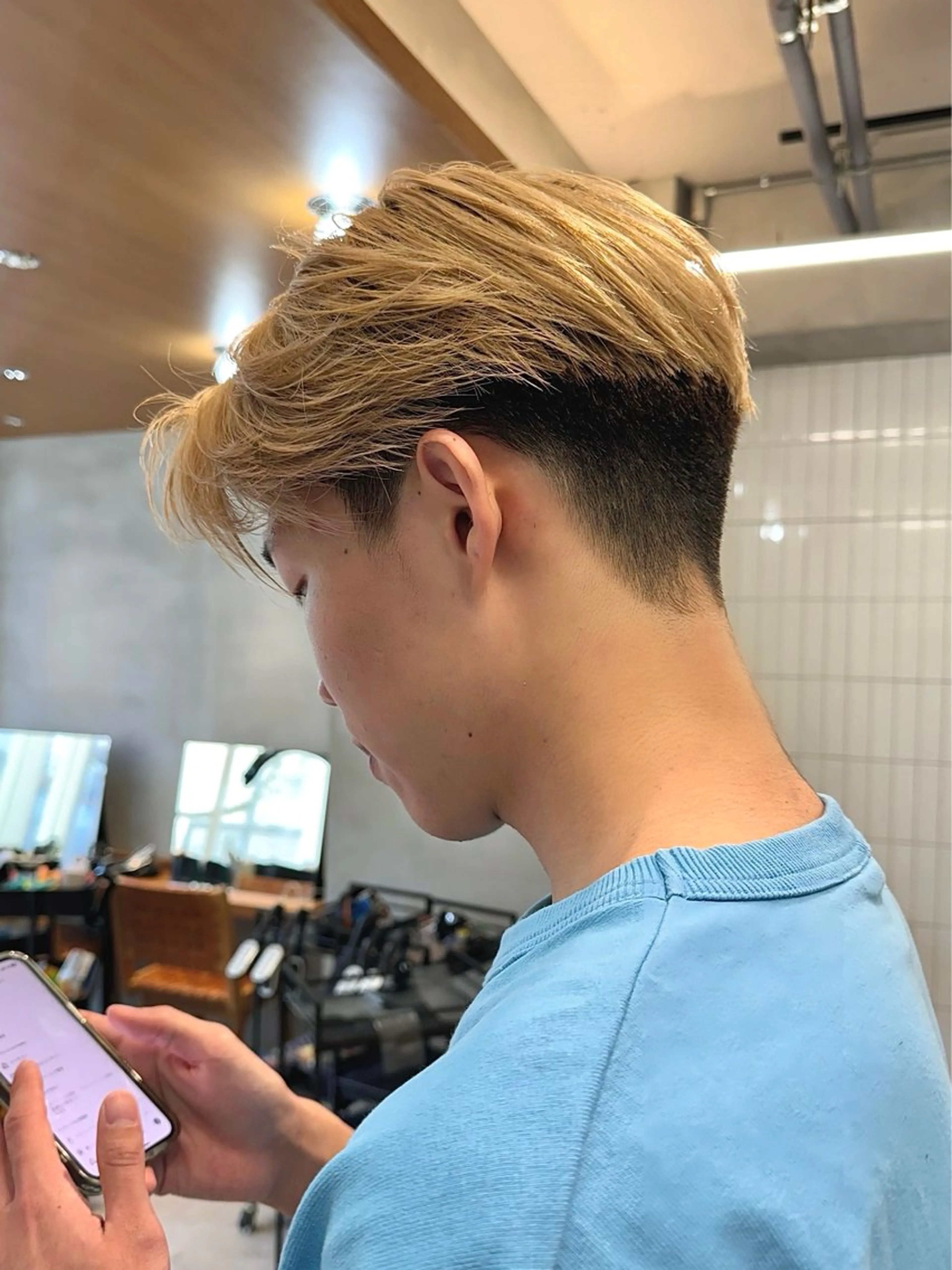 メンズ nicoTOKYO 原宿所属・センターパート /メンズ/海野颯生のヘアスタイル