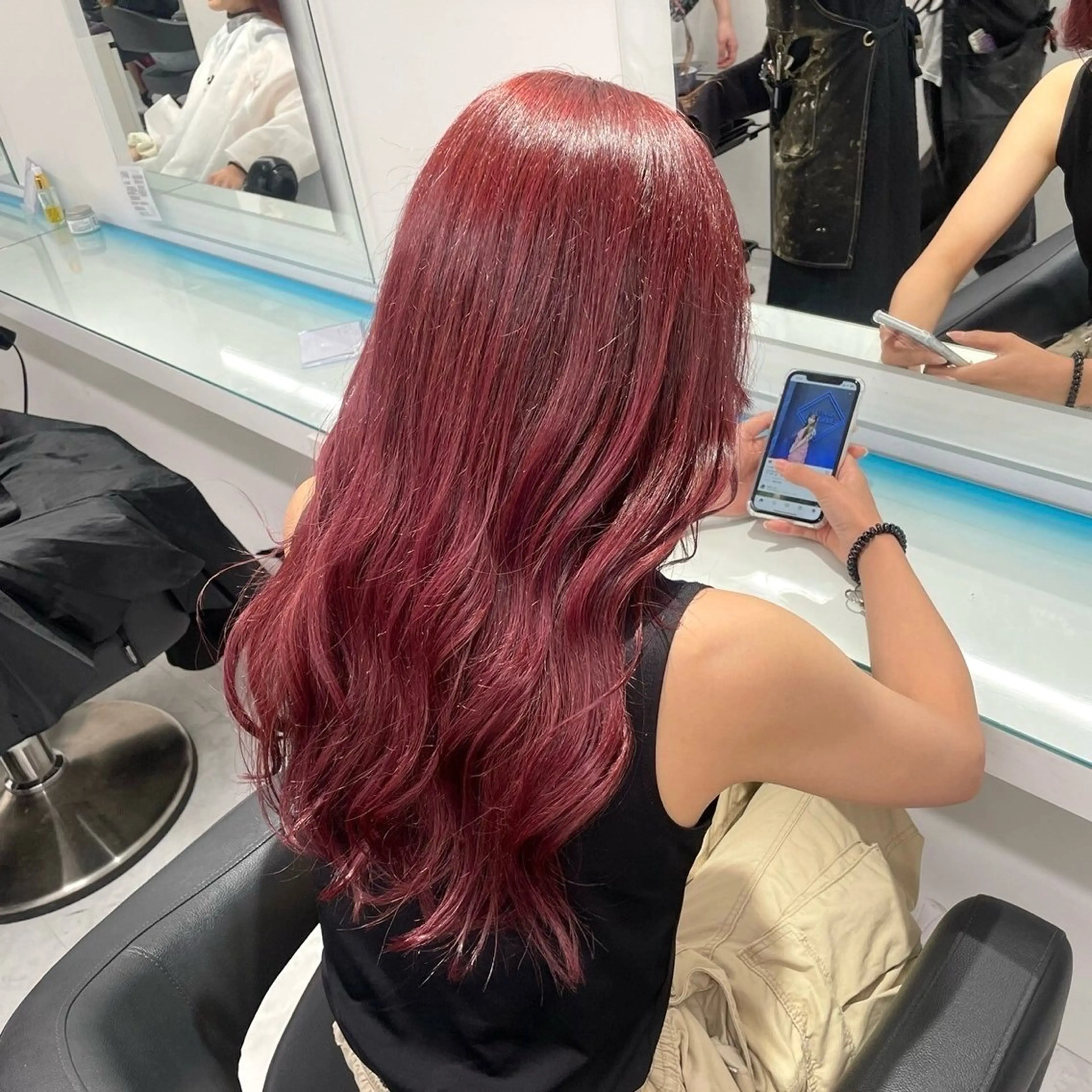 ロング カラー 🍒暖色艶カラー 🍒FUKA🍒横浜のヘアスタイル