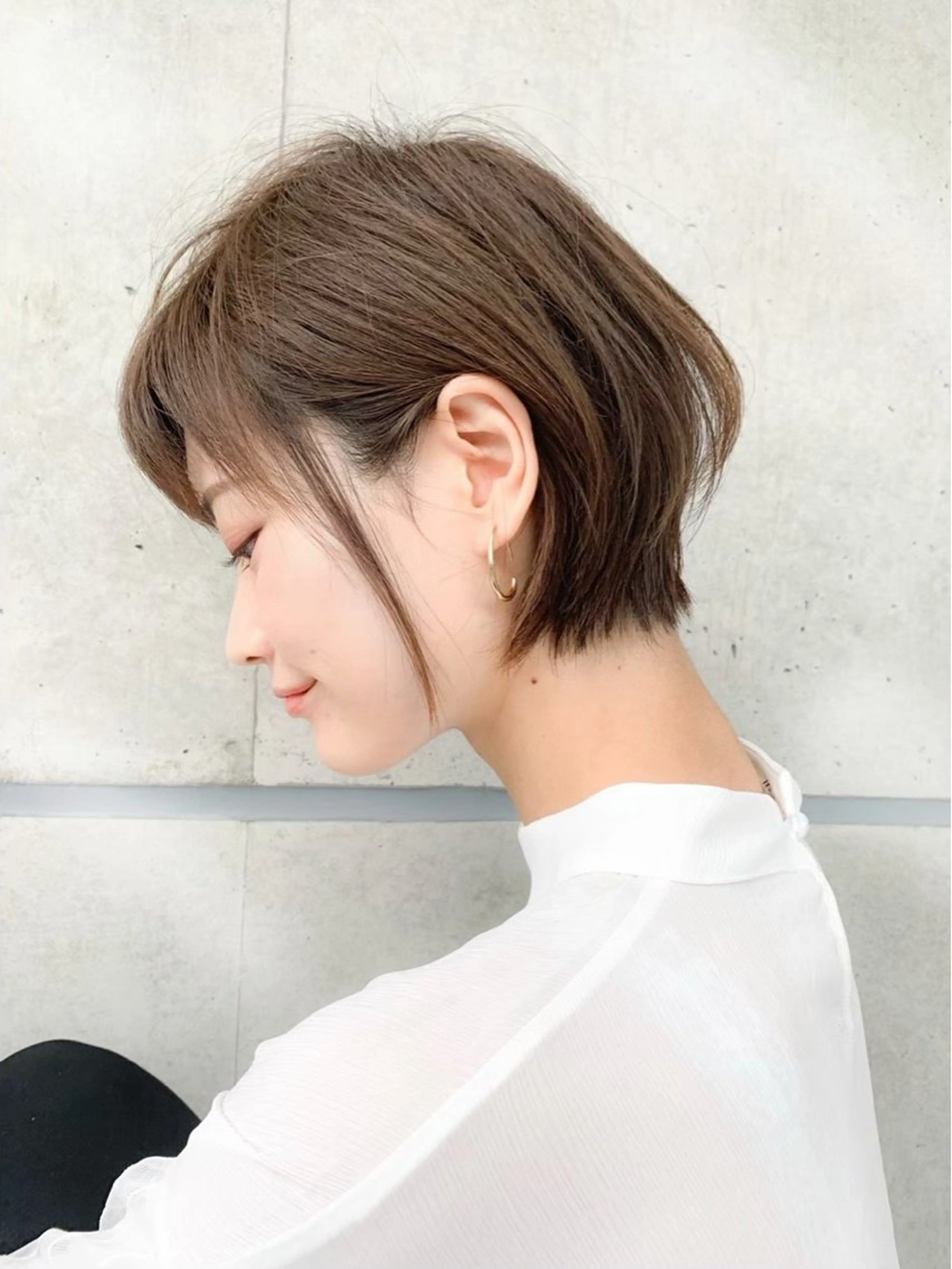 ショート カラー 髪質改善 ショートヘア カット トリートメント ヘッドスパ ヘアセット ショート/表参道 Rimu✂️🤍のヘアスタイル