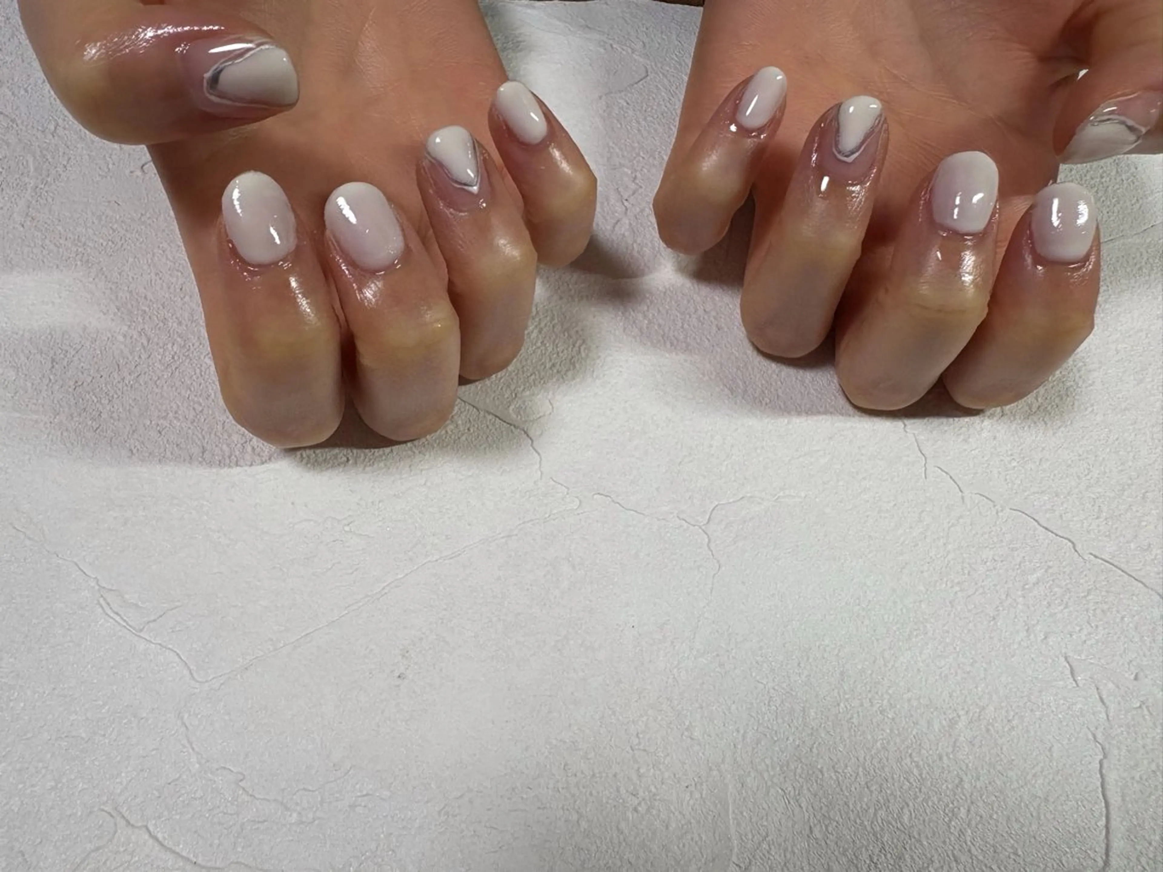 ネイル ジェルネイル 卒業式 パラジェル シンプルネイル 春ネイル ハンドネイル kiki nail 二子玉川のネイルデザイン