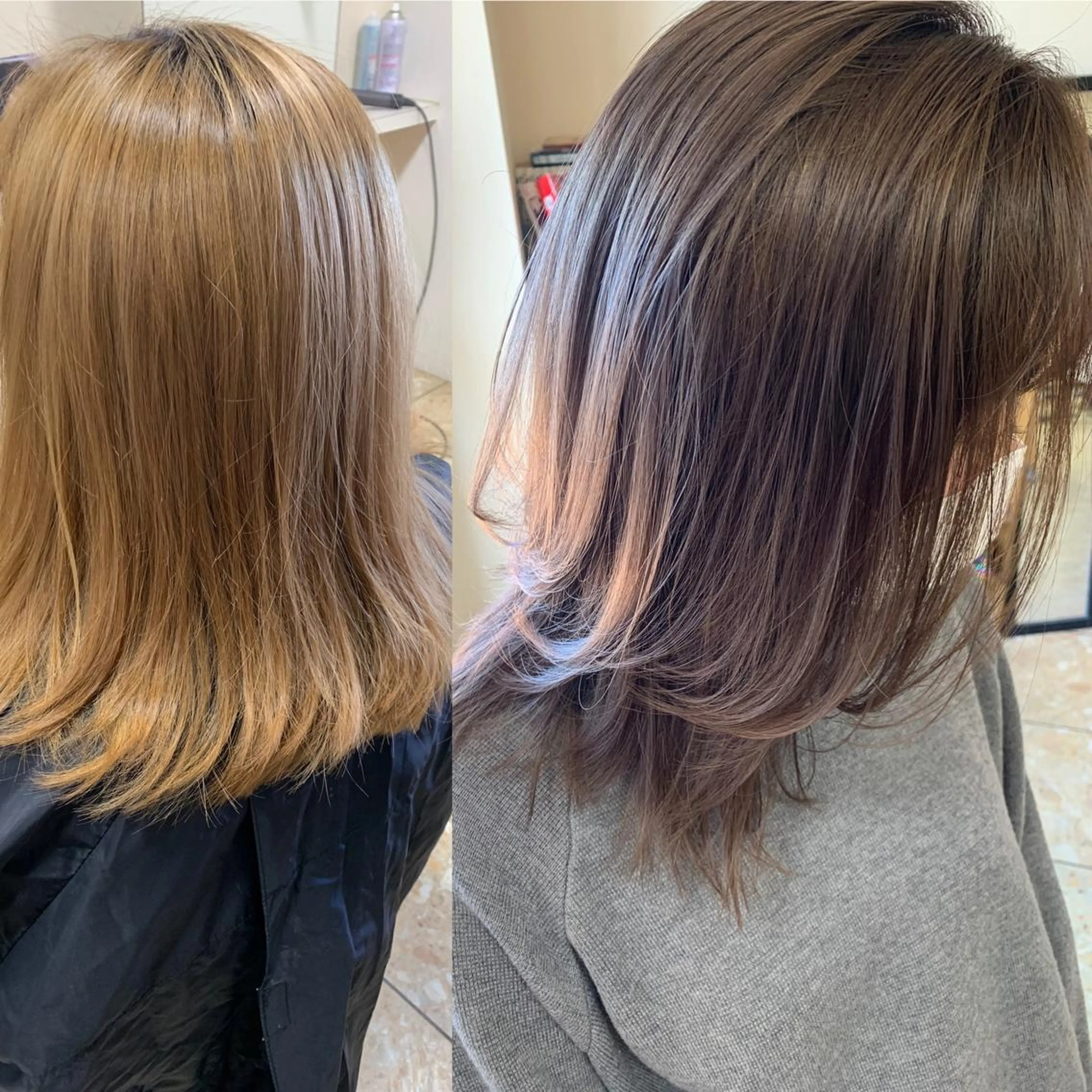 ミディアム カラー グレージュ ヘアーサロンaxia所属・上田 英樹のヘアスタイル