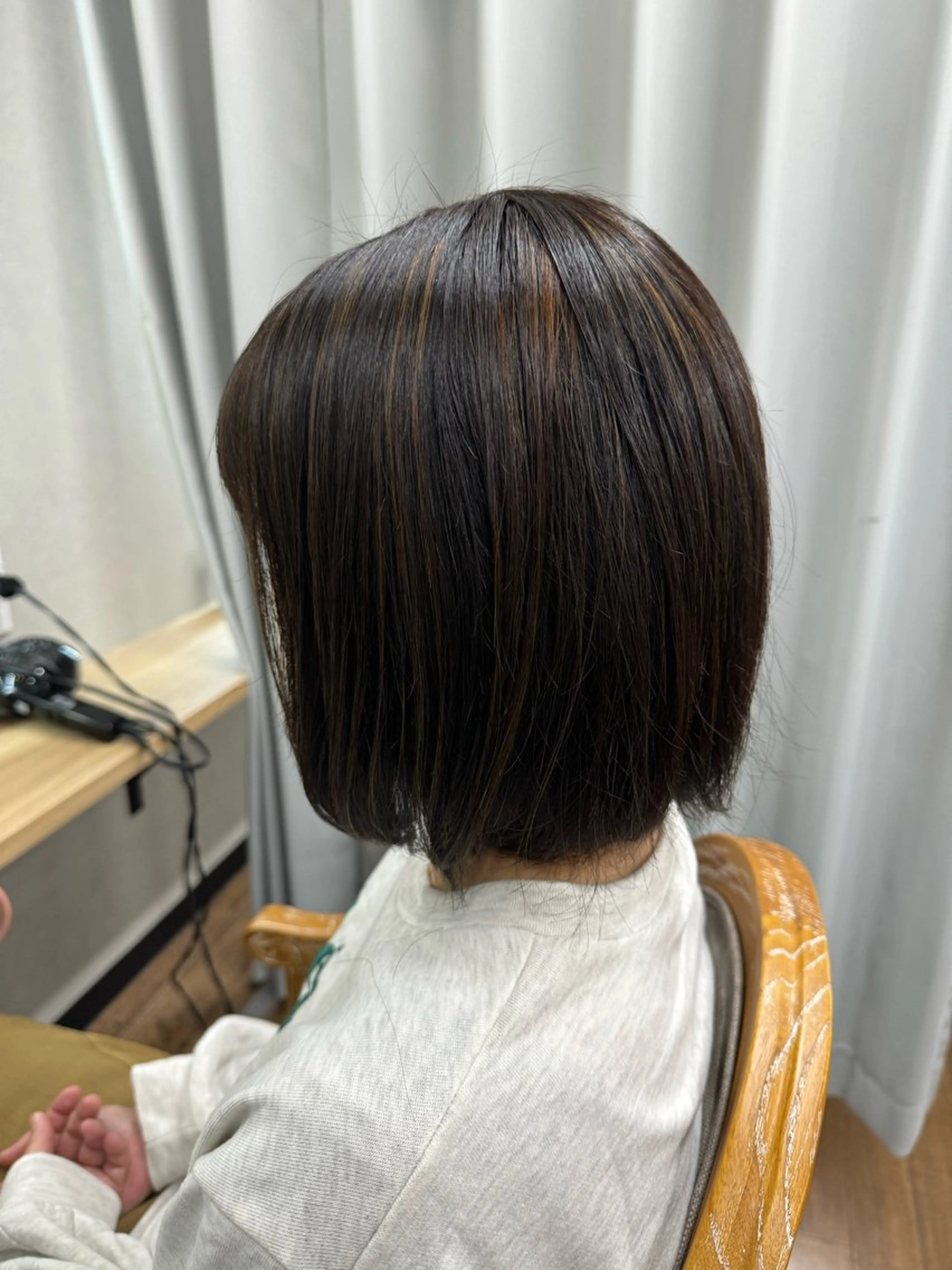 ミディアム ハイライト カット ヘアカラー TELA HAIR 稲毛店　千尋のヘアスタイル