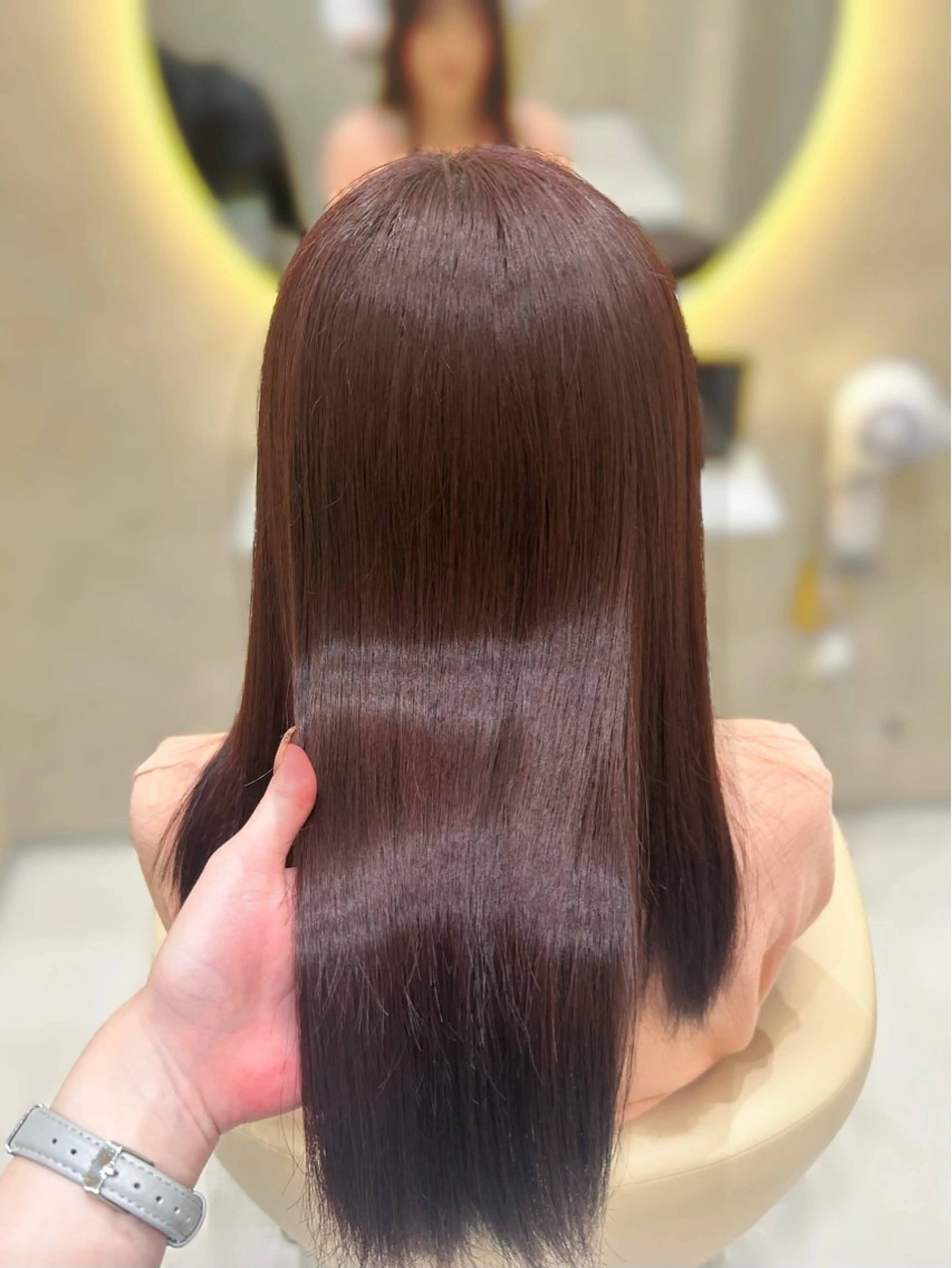 【カットなし】🩵髪質改善inカラー+TOKIO超音波トリートメントの写真