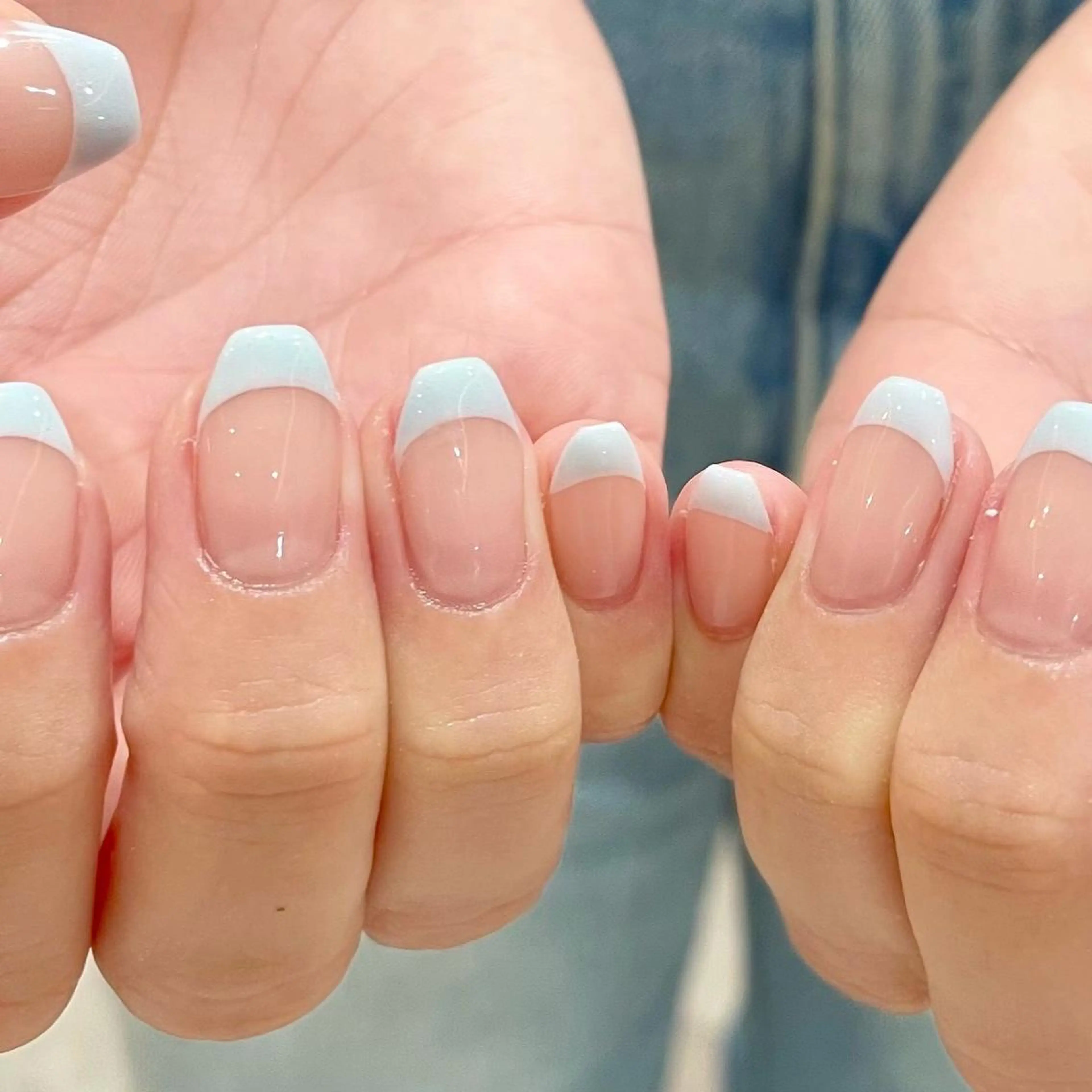 ネイル フレンチネイル ハンドネイル パラジェル登録サロン N°nail 立川のネイルデザイン