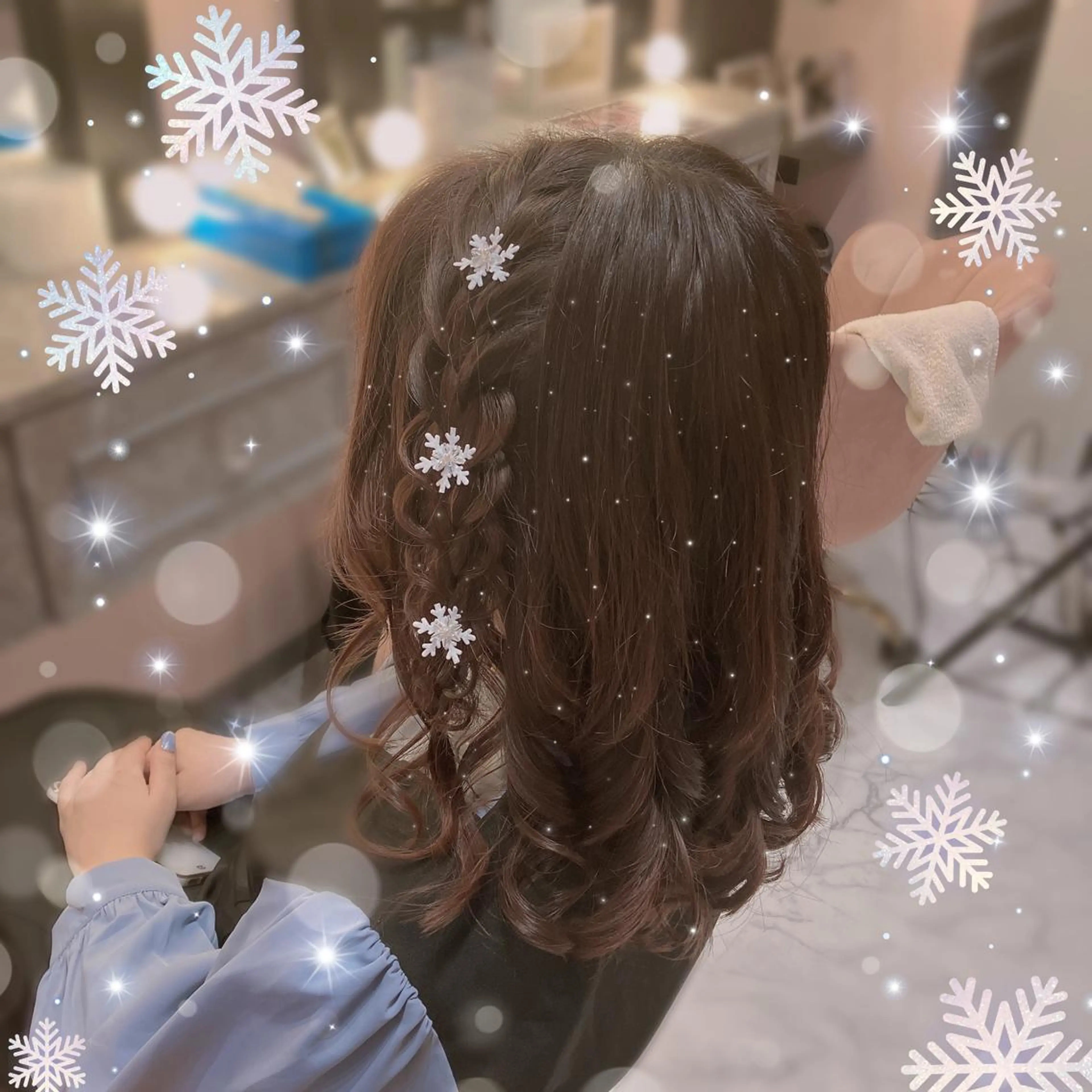 セミロング ヘアアレンジ Seventeen 秋葉原　୨୧ あすかのヘアスタイル