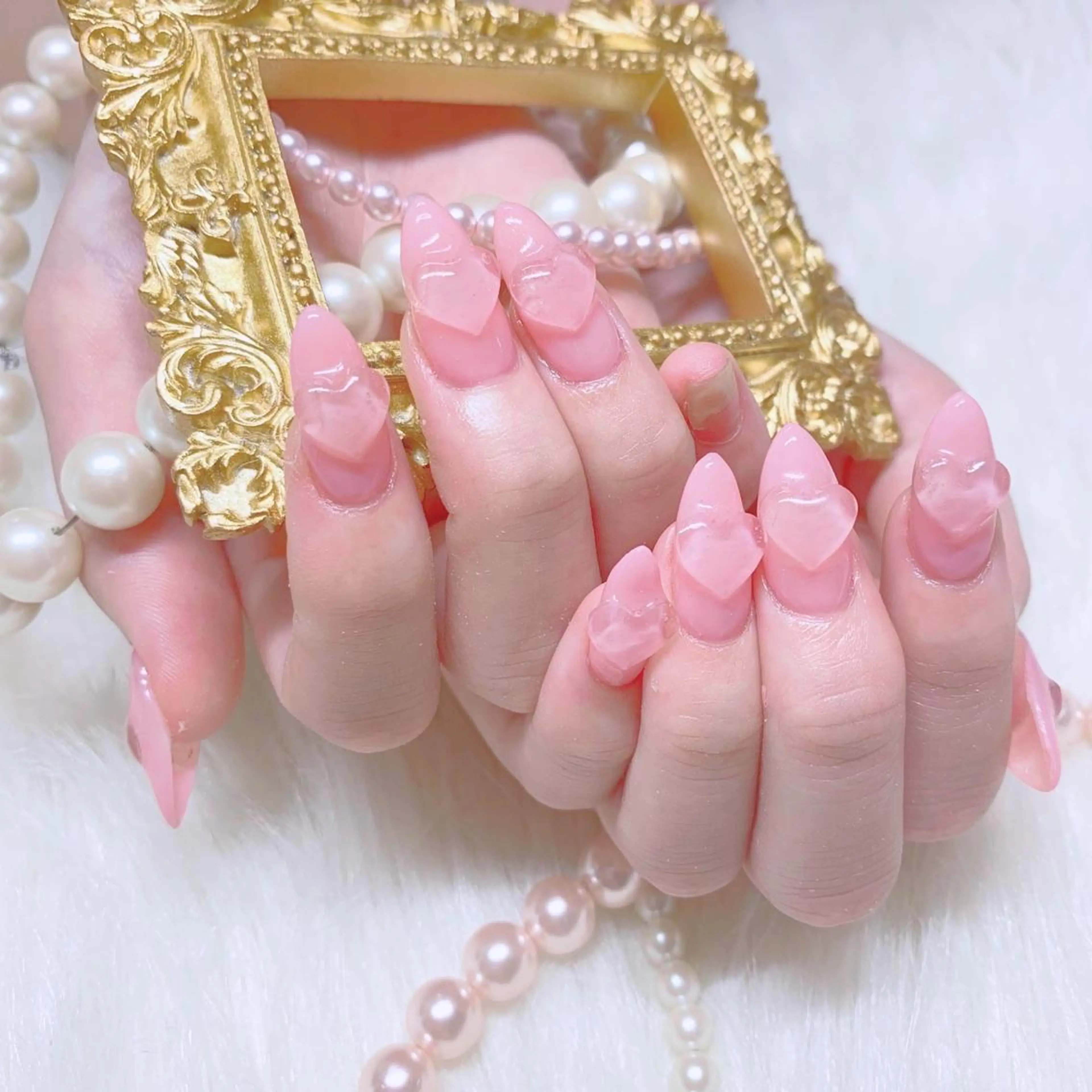 ネイル ハンドネイル nail salon Pink Aliceのネイルデザイン