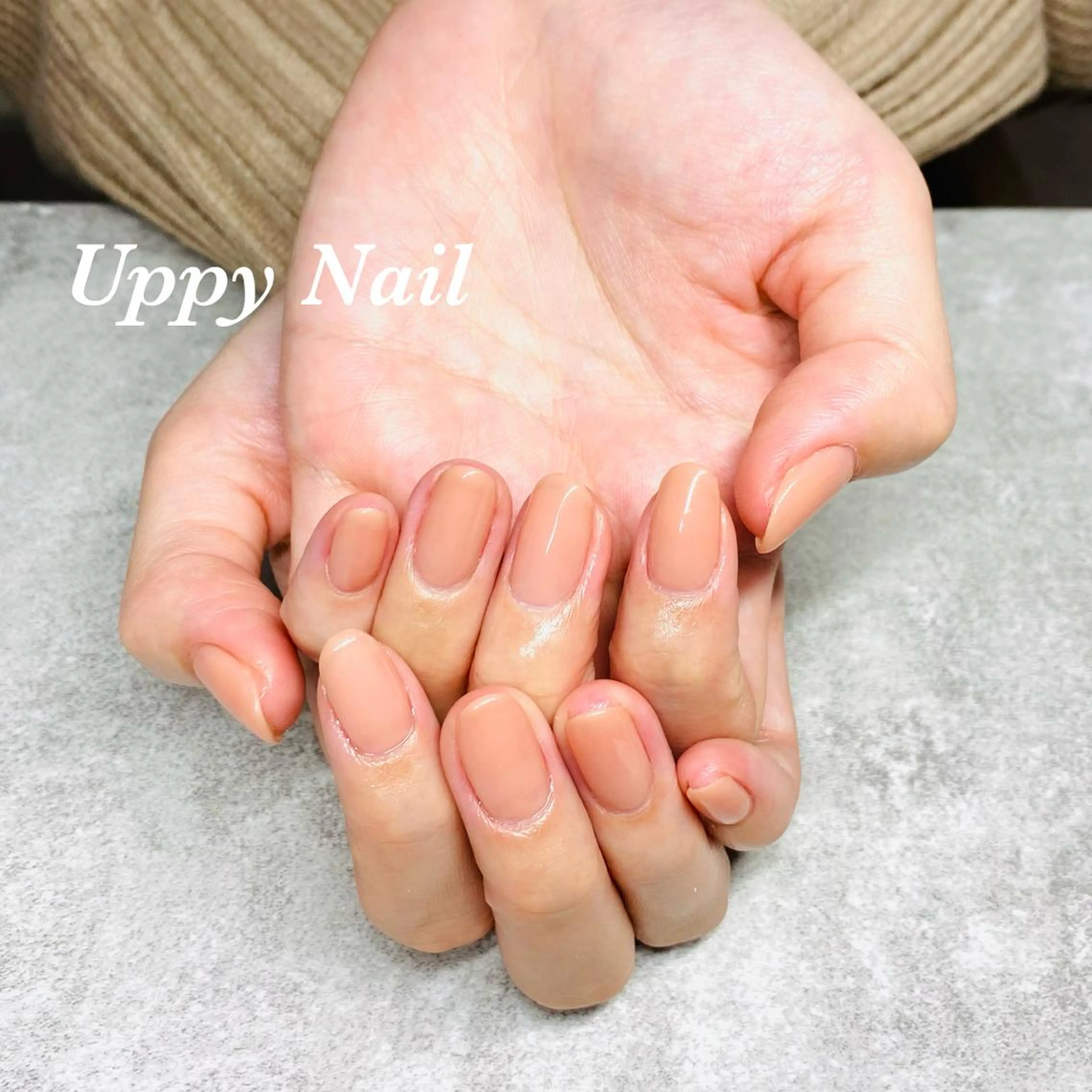 ネイル オフィスネイル ワンカラーネイル ハンドネイル Uppy Nail ukyoのネイルデザイン