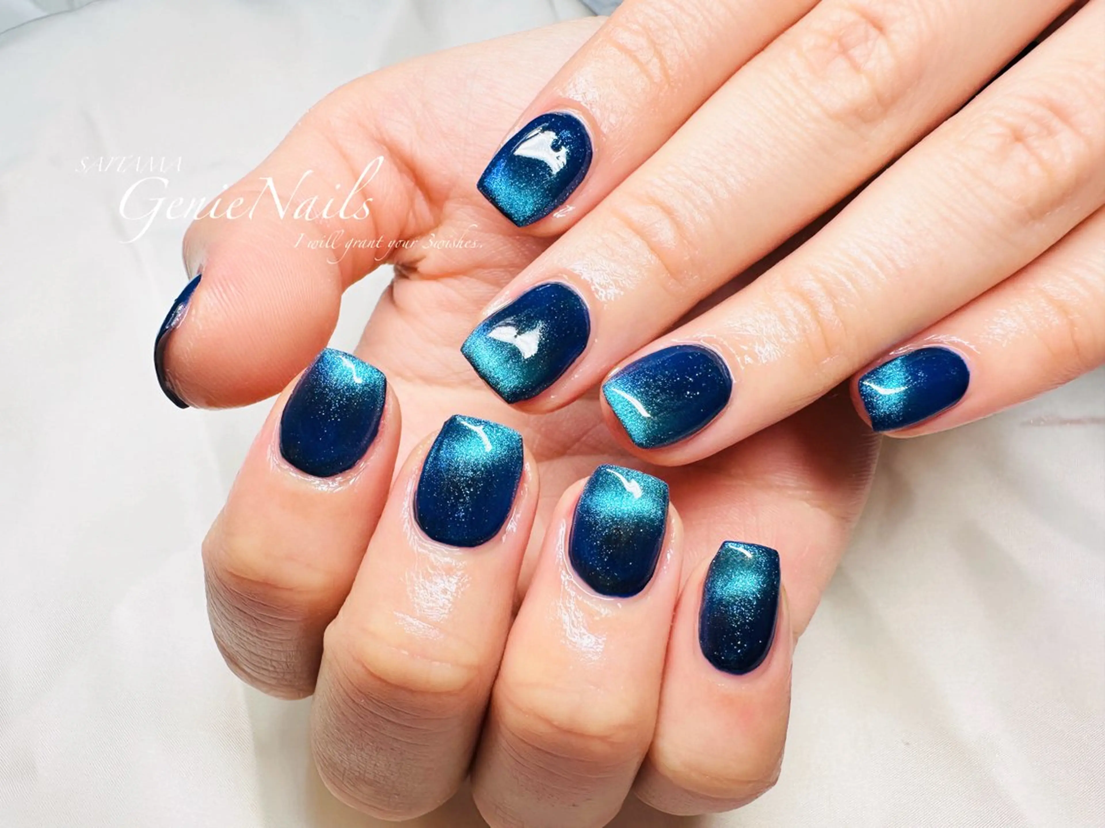 ネイル アートネイル 長さ出し ロングネイル 持ち込み 春ネイル Genie Nailsのネイルデザイン