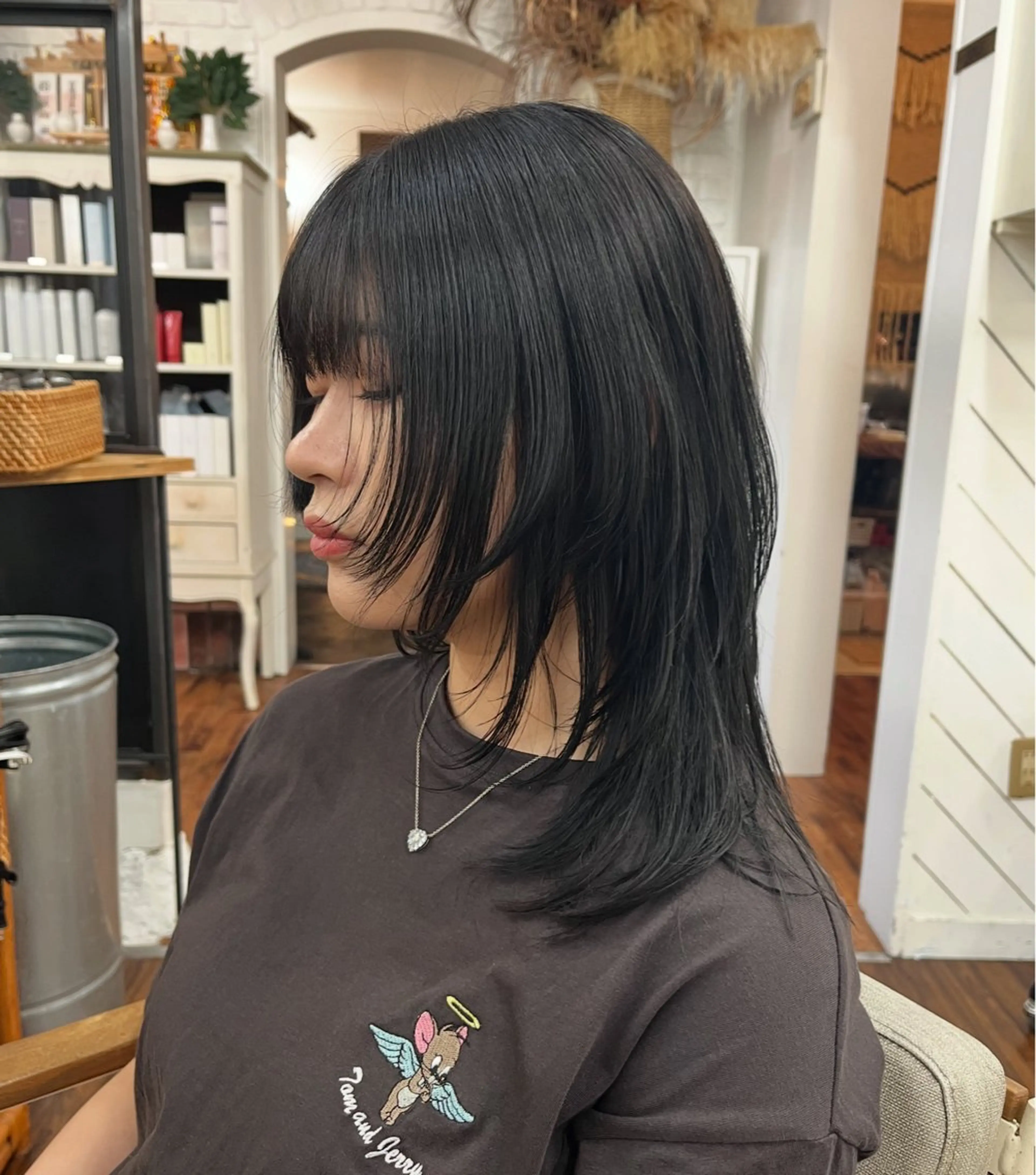 ⭐︎2回目ご来店の方⭐︎※前回カラーから3ヶ月以内の方のみ対象※リタッチ（根元のみ）カラー💜＋カットの写真