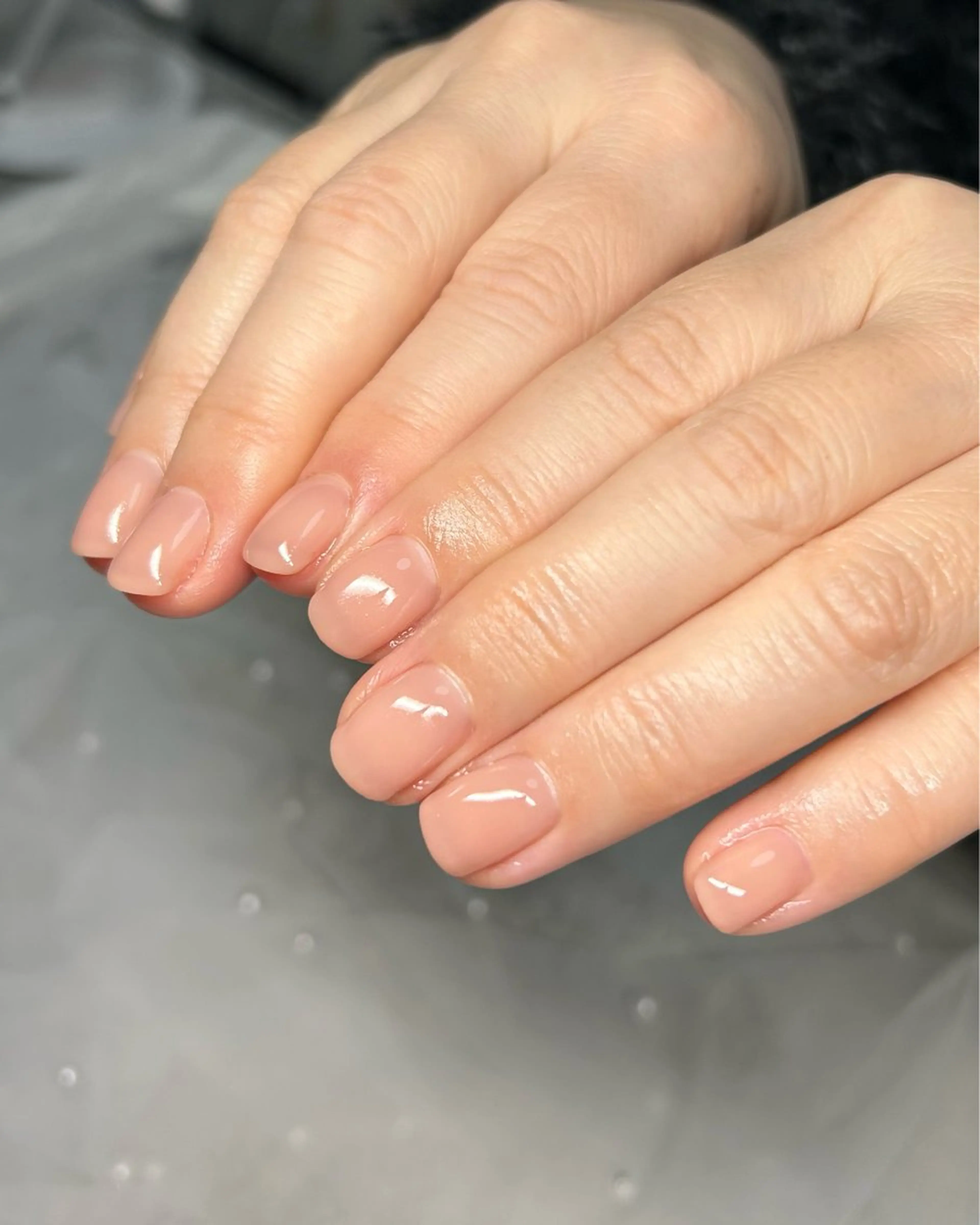 ネイル ワンカラーネイル ハンドネイル ten nail salon　かえでのネイルデザイン
