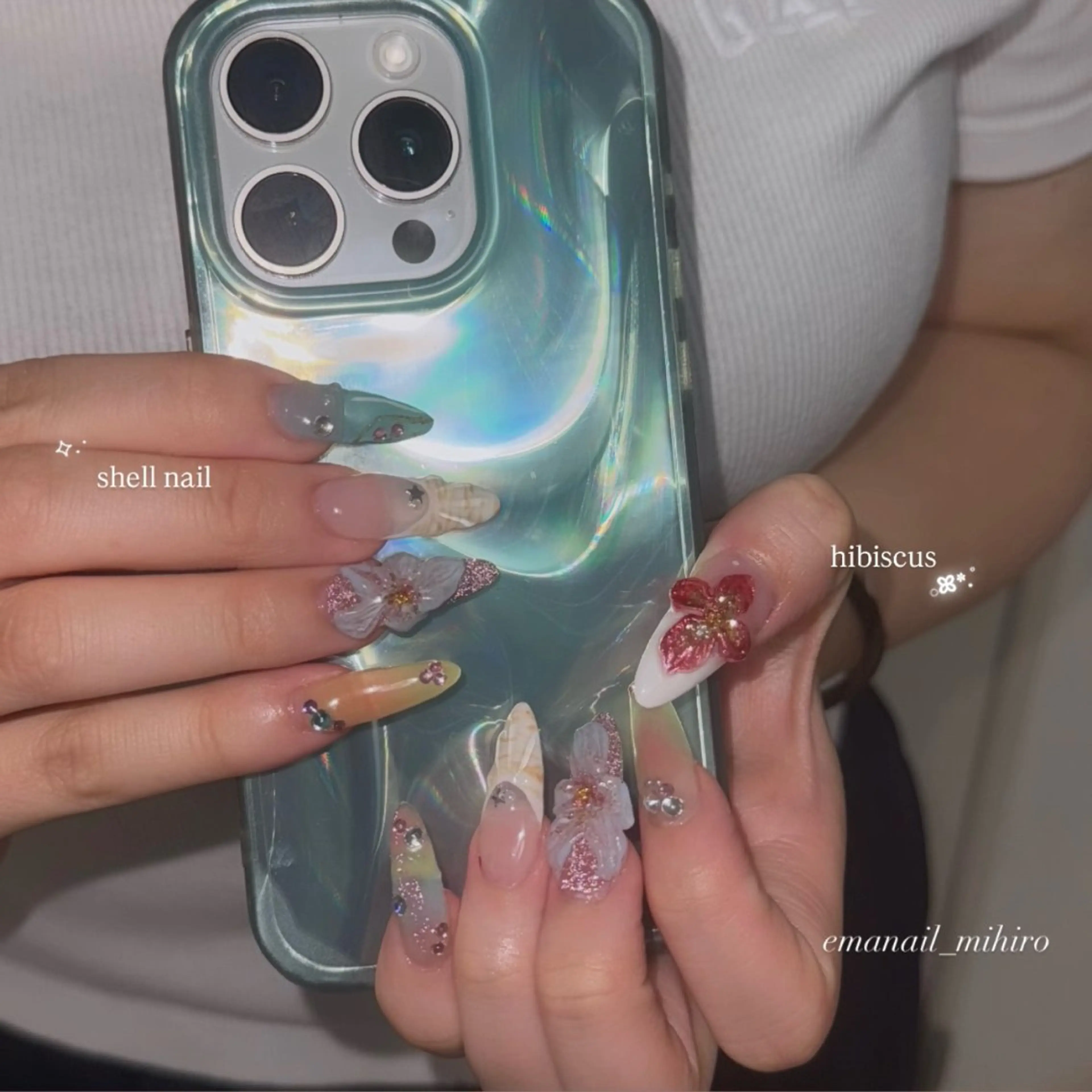 120分やり放題コース💅🏼✨持ち込みOK（オフ込み）パーツつけ放題🎀の写真