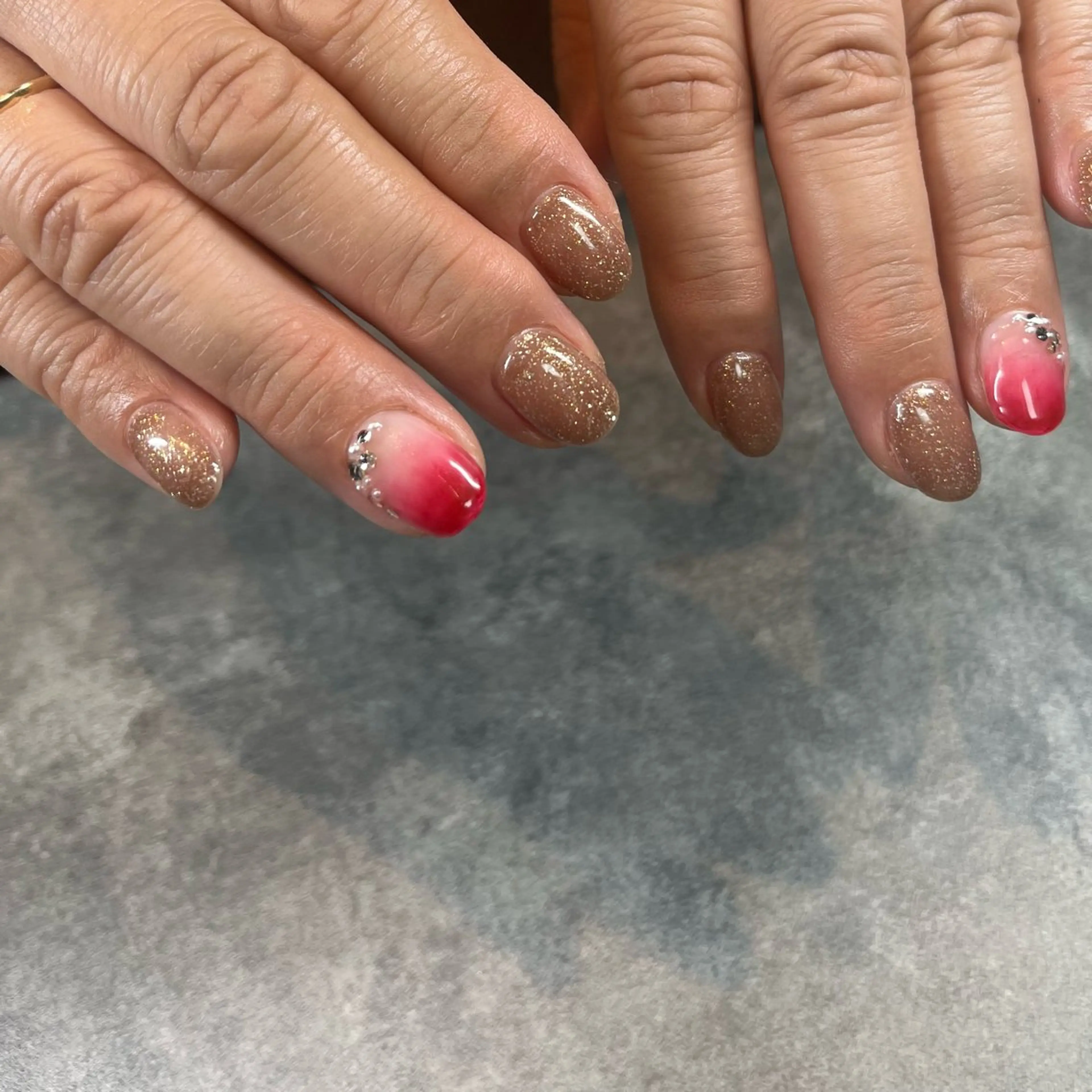 ネイル オフィスネイル シンプルネイル salon akua nail＆リラクのネイルデザイン