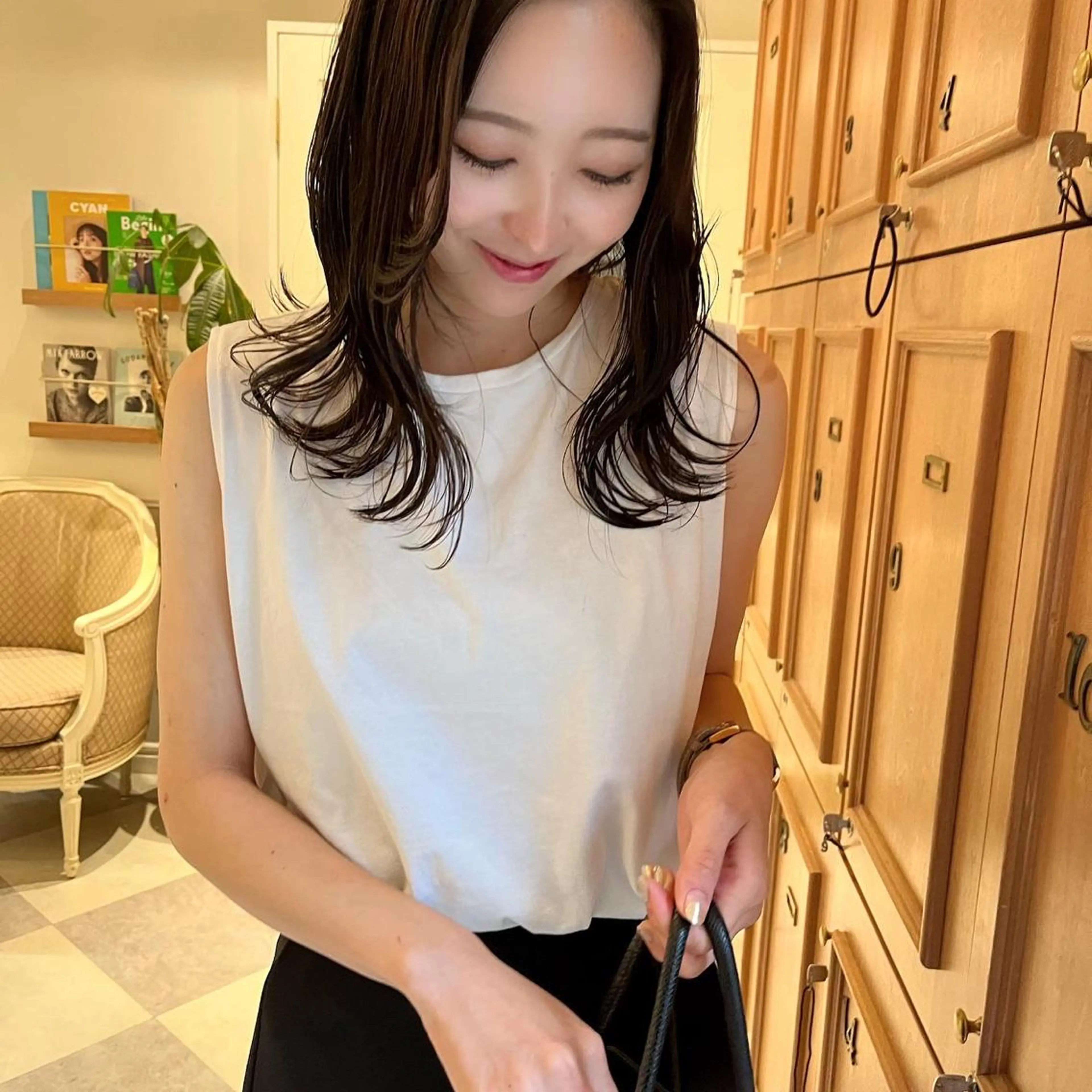 ミディアム SIKI yuuna モテ韓国ヘア☁️のヘアスタイル