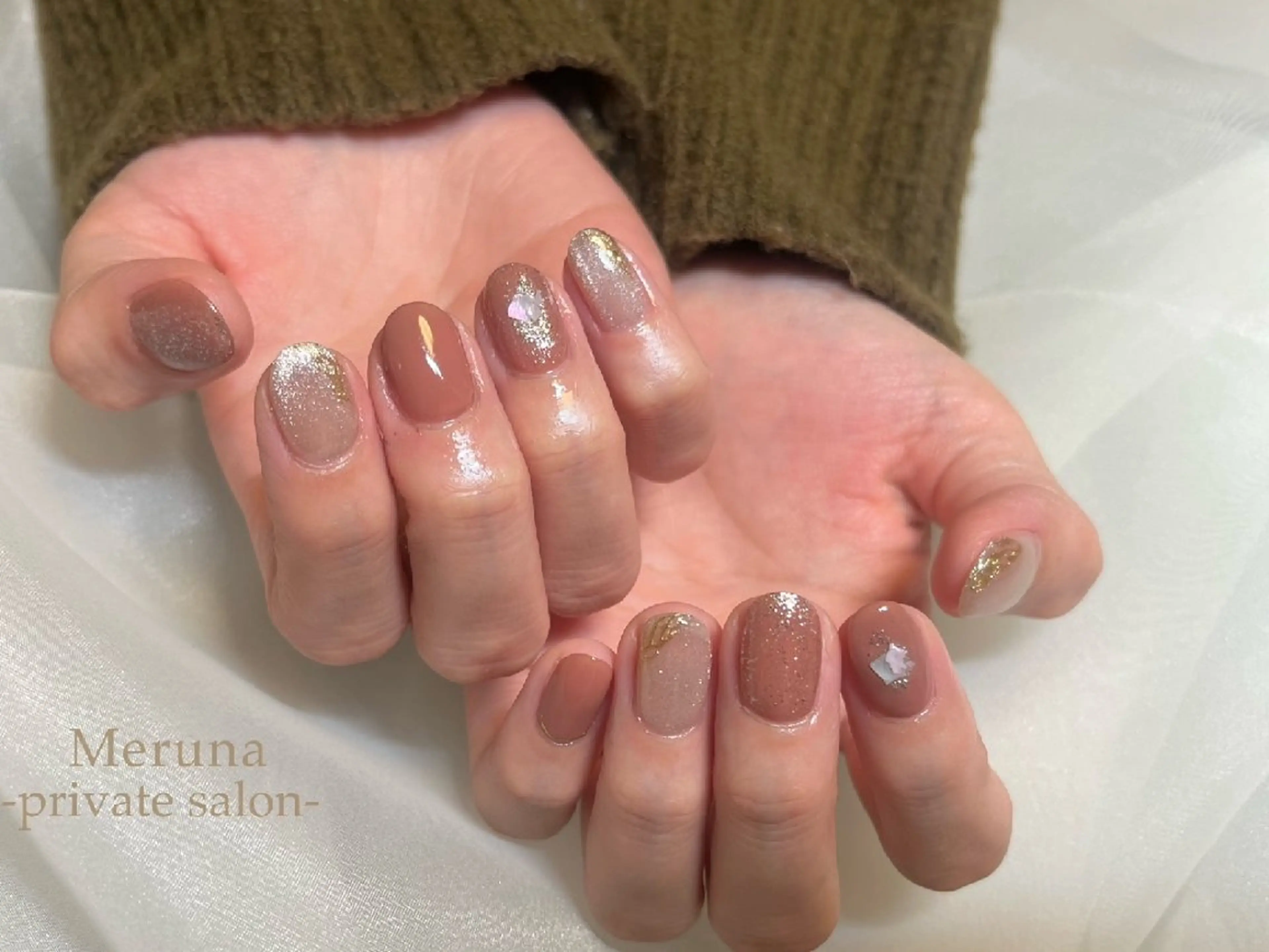 ネイル ニュアンスネイル ハンドネイル Meruna .ﾒﾙｰﾅ.のネイルデザイン