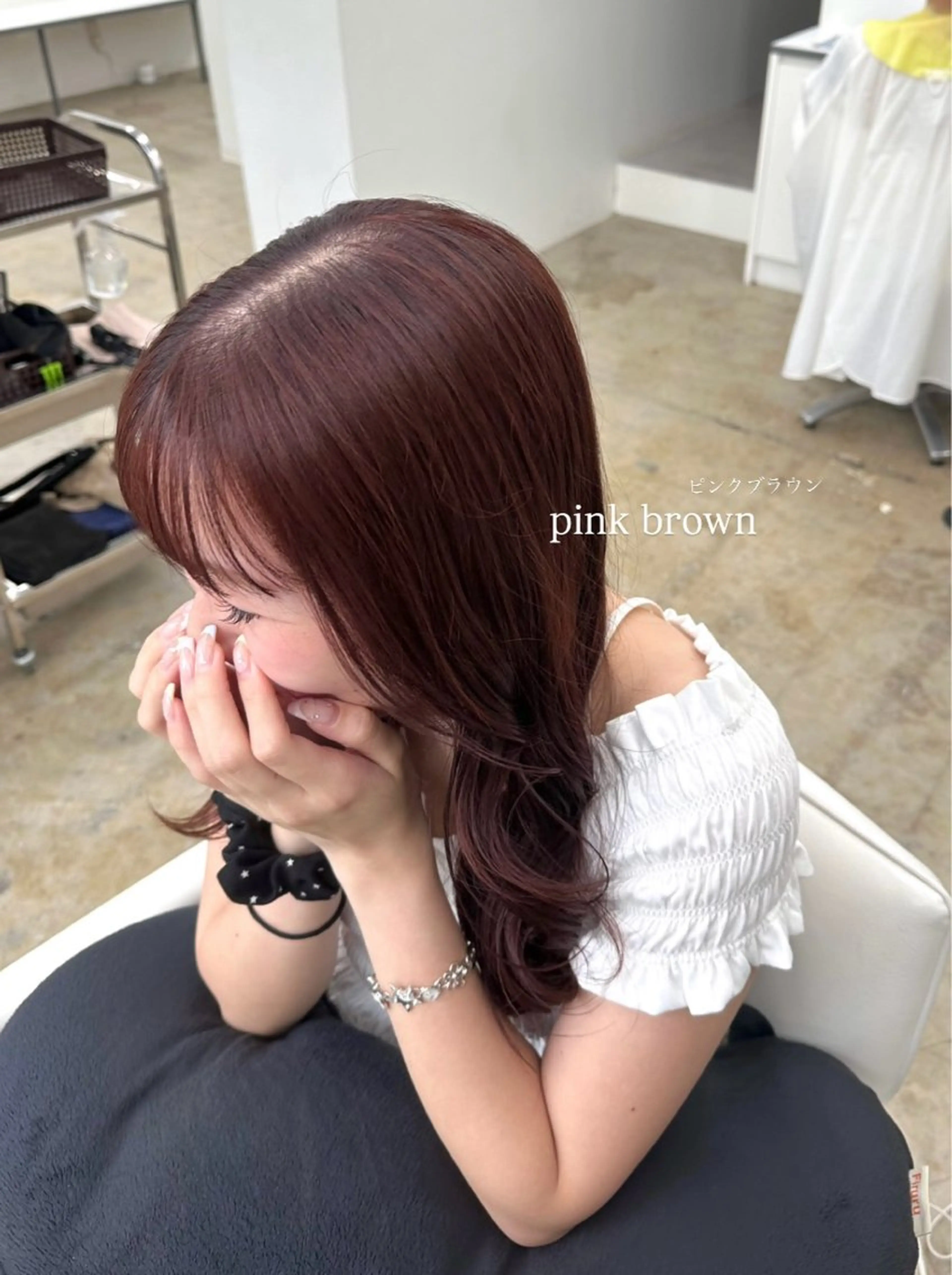 セミロング カラー ヘアカラー jjeno所属・aisa 札幌カットモデル🎀のヘアスタイル