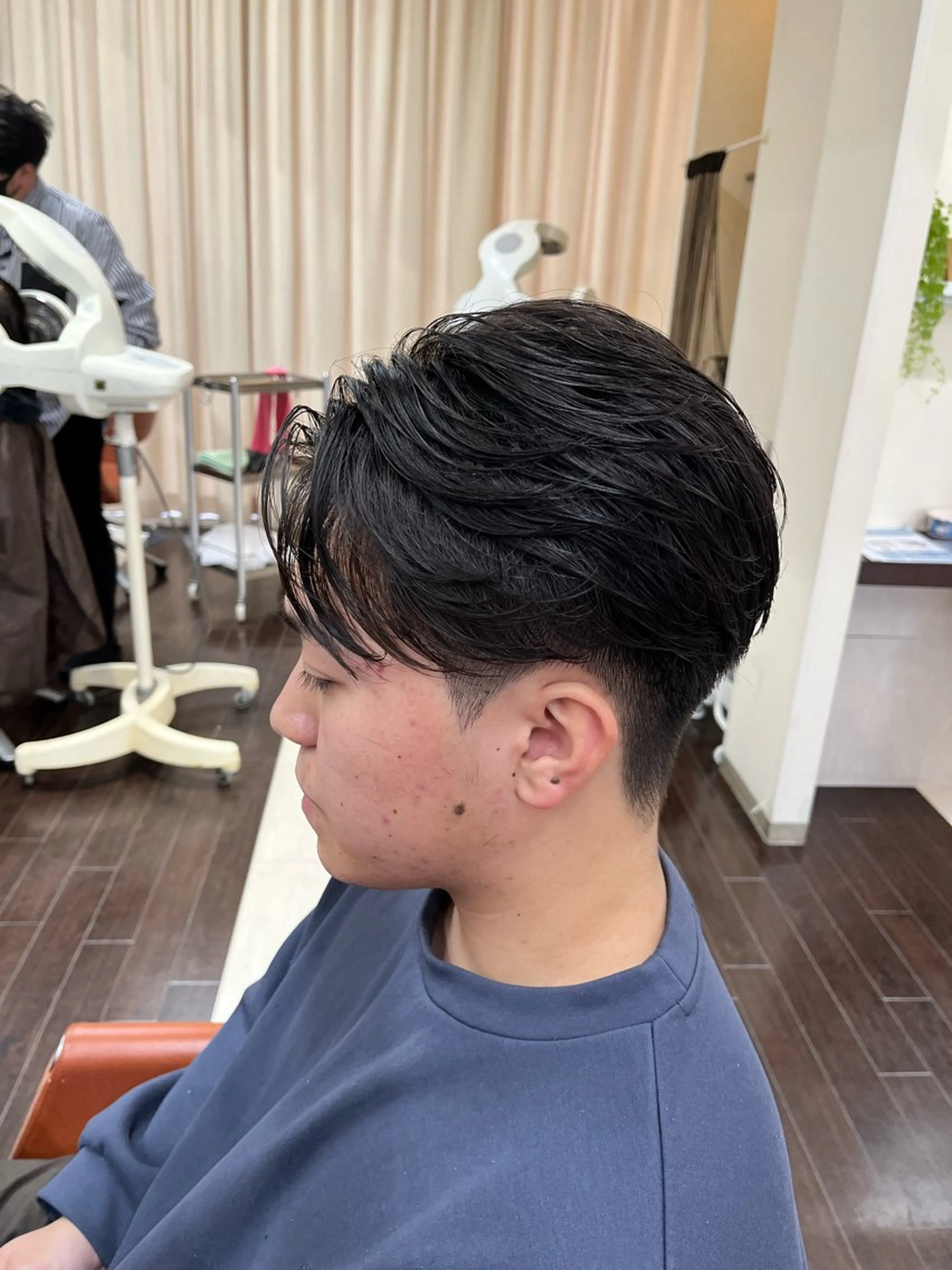 ショート パーマ メンズ メンズパーマ ニュアンスパーマ カット パーマ ヘアセット AROH  men's cut&men's perm 船橋店所属・🧊メンズ特化🧊 高木航希のヘアスタイル