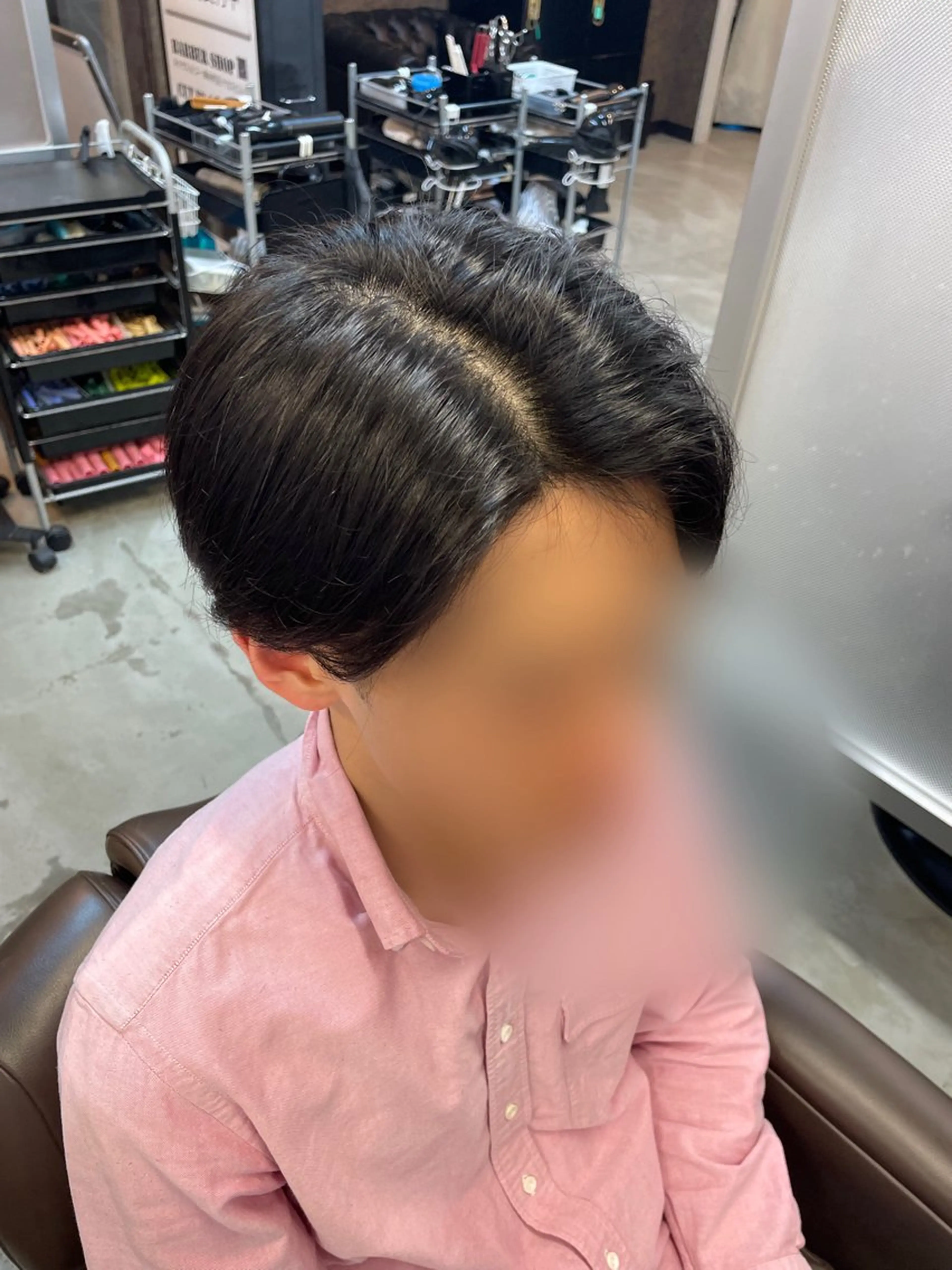 ショート メンズ マンバンヘア 刈り上げ メンズパーマ特化 カバヤマ　リョウのヘアスタイル