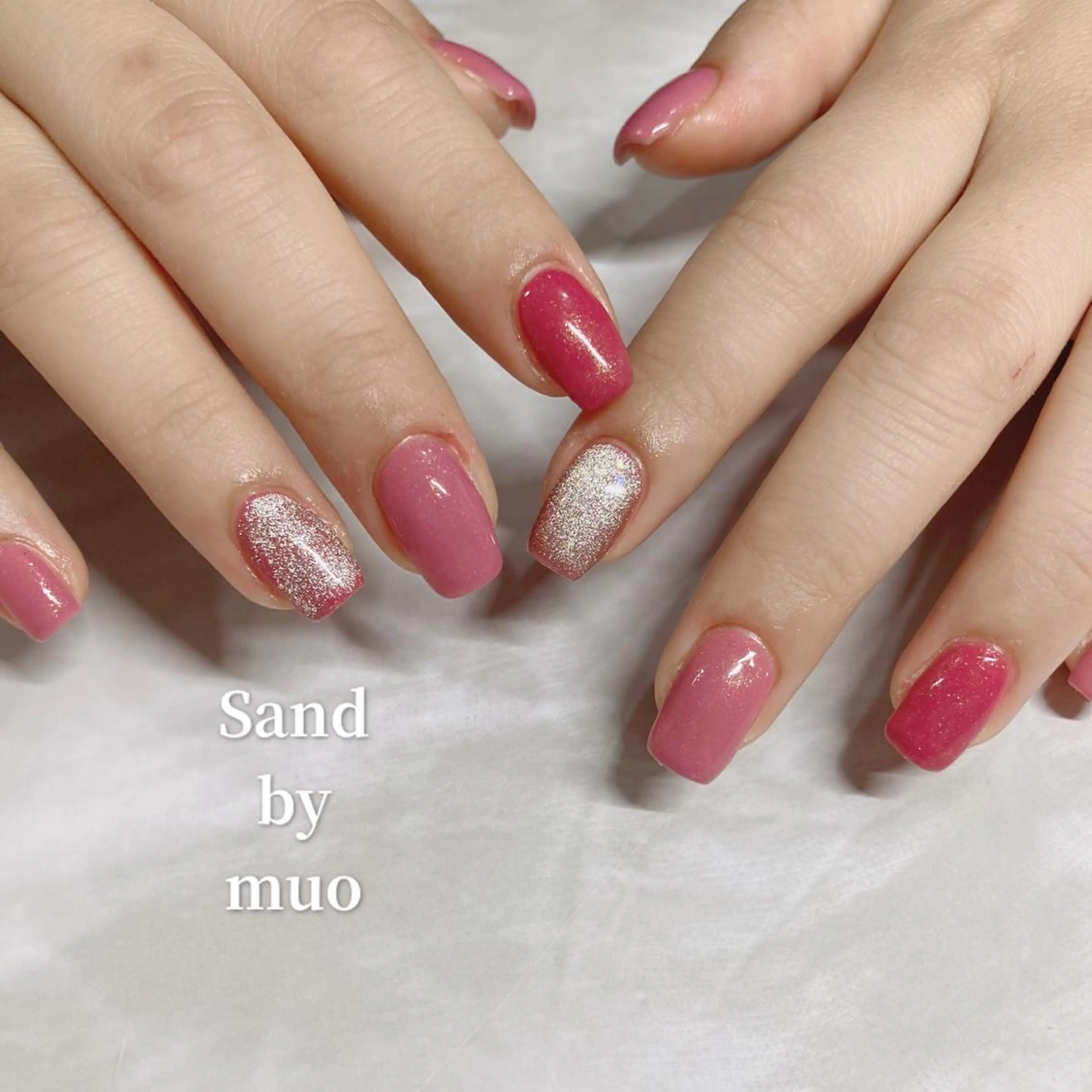 ネイル マグネットネイル ワンカラーネイル Sand by muoのネイルデザイン