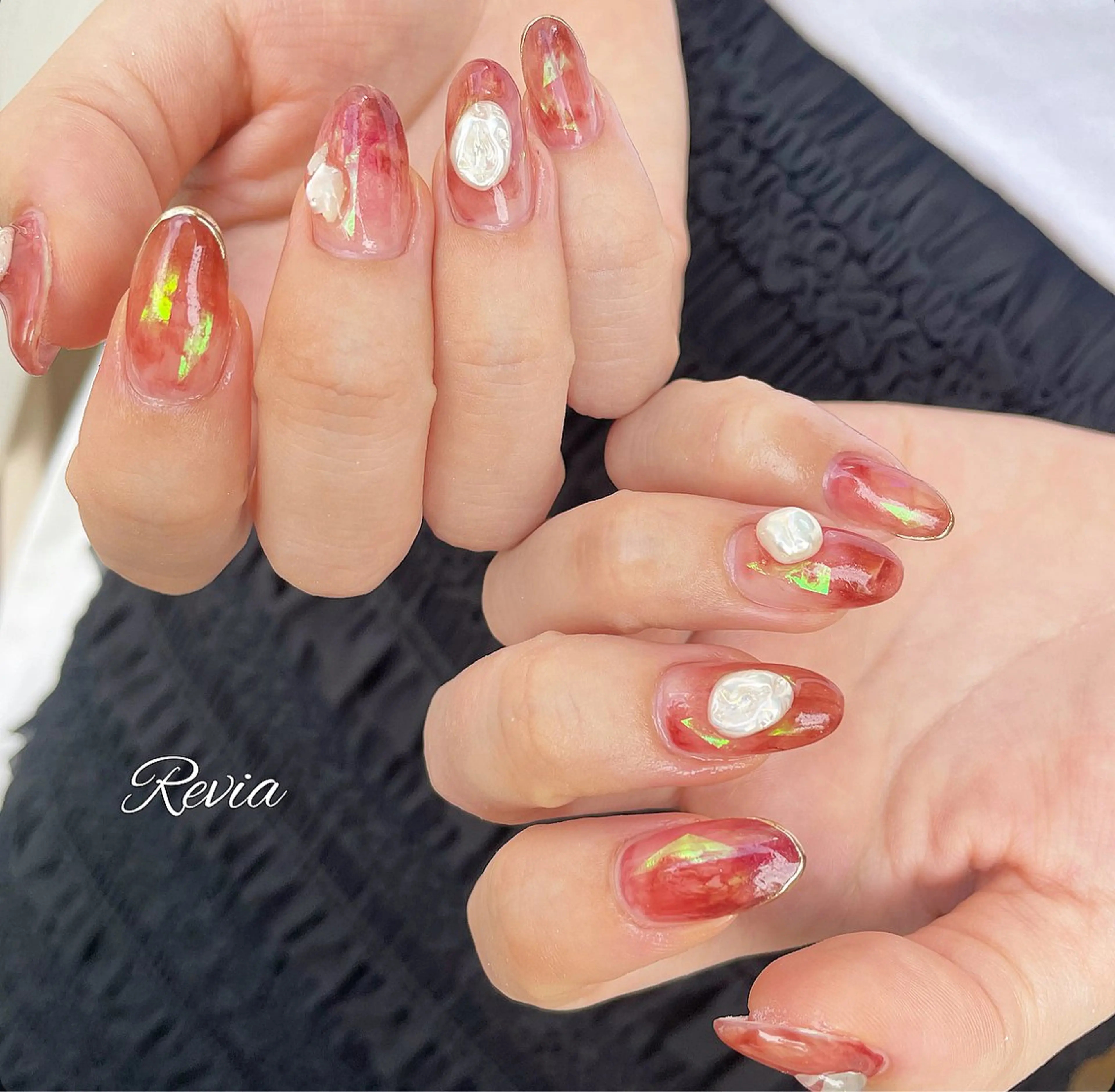 ネイル ハンドネイル revia所属・ERI Nailistのネイルデザイン