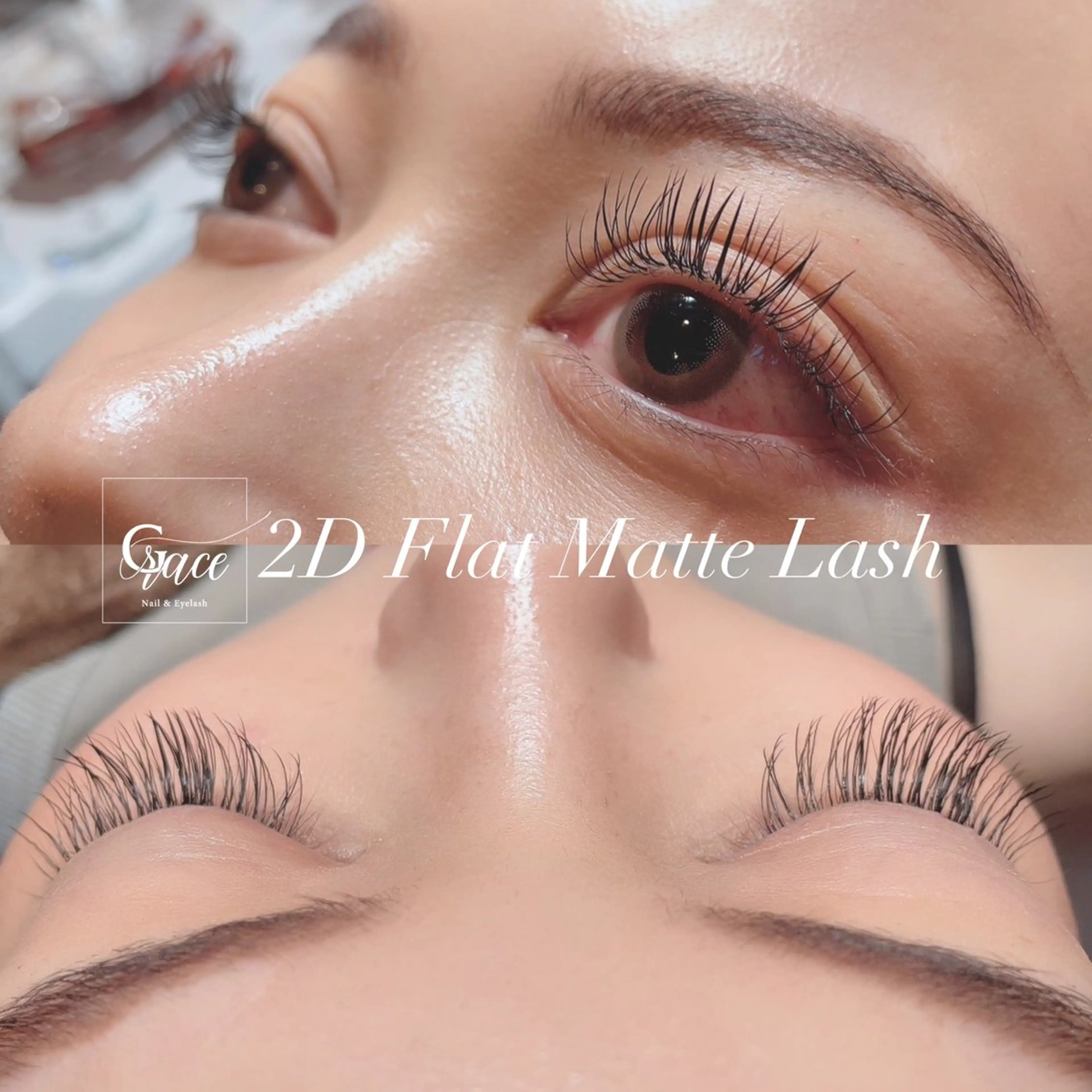 マツエク・マツパ フラットラッシュ Nail&Eye Graceのマツエク・マツパデザイン