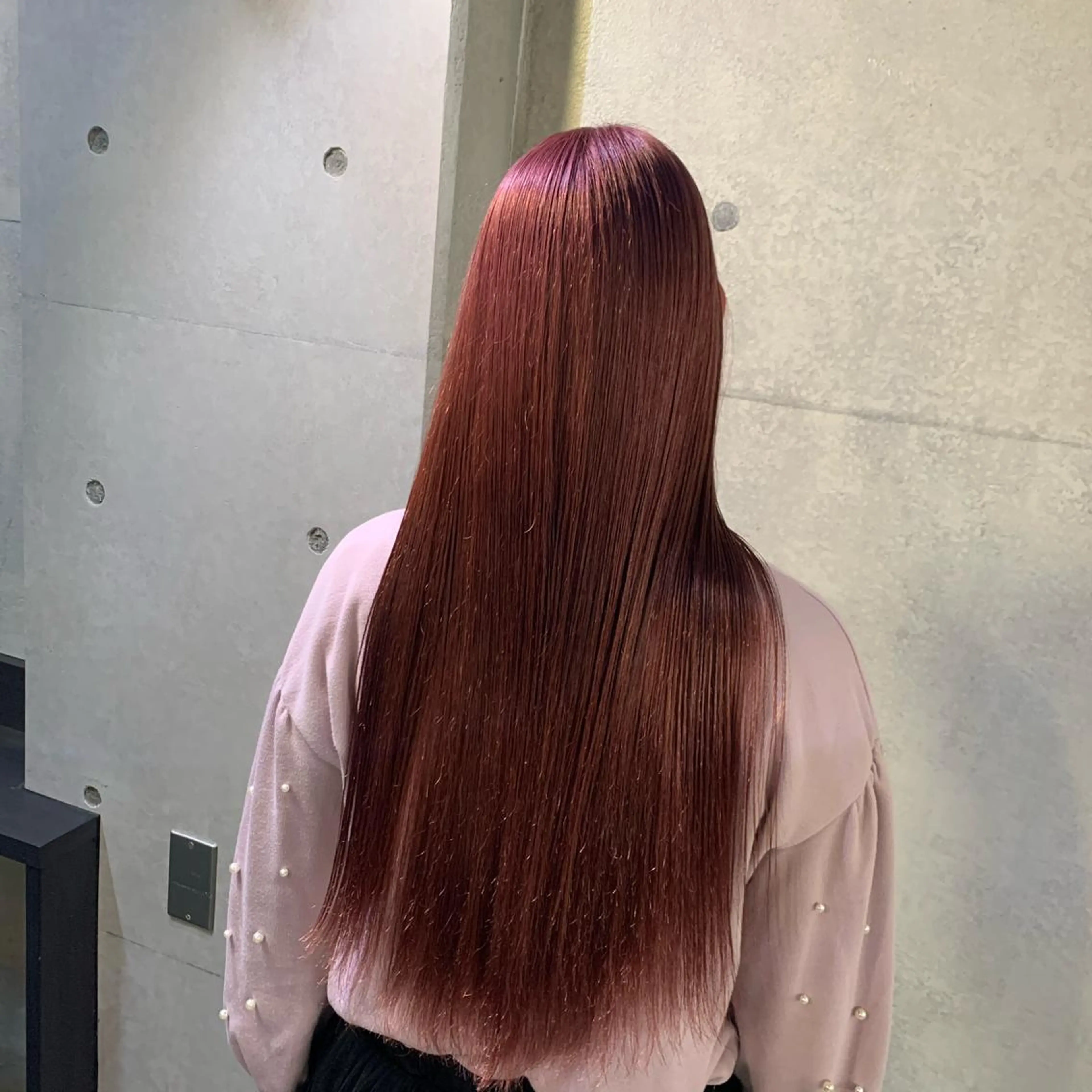ロング カラー ヘアカラー 及川シゲル 髪質改善講師のヘアスタイル