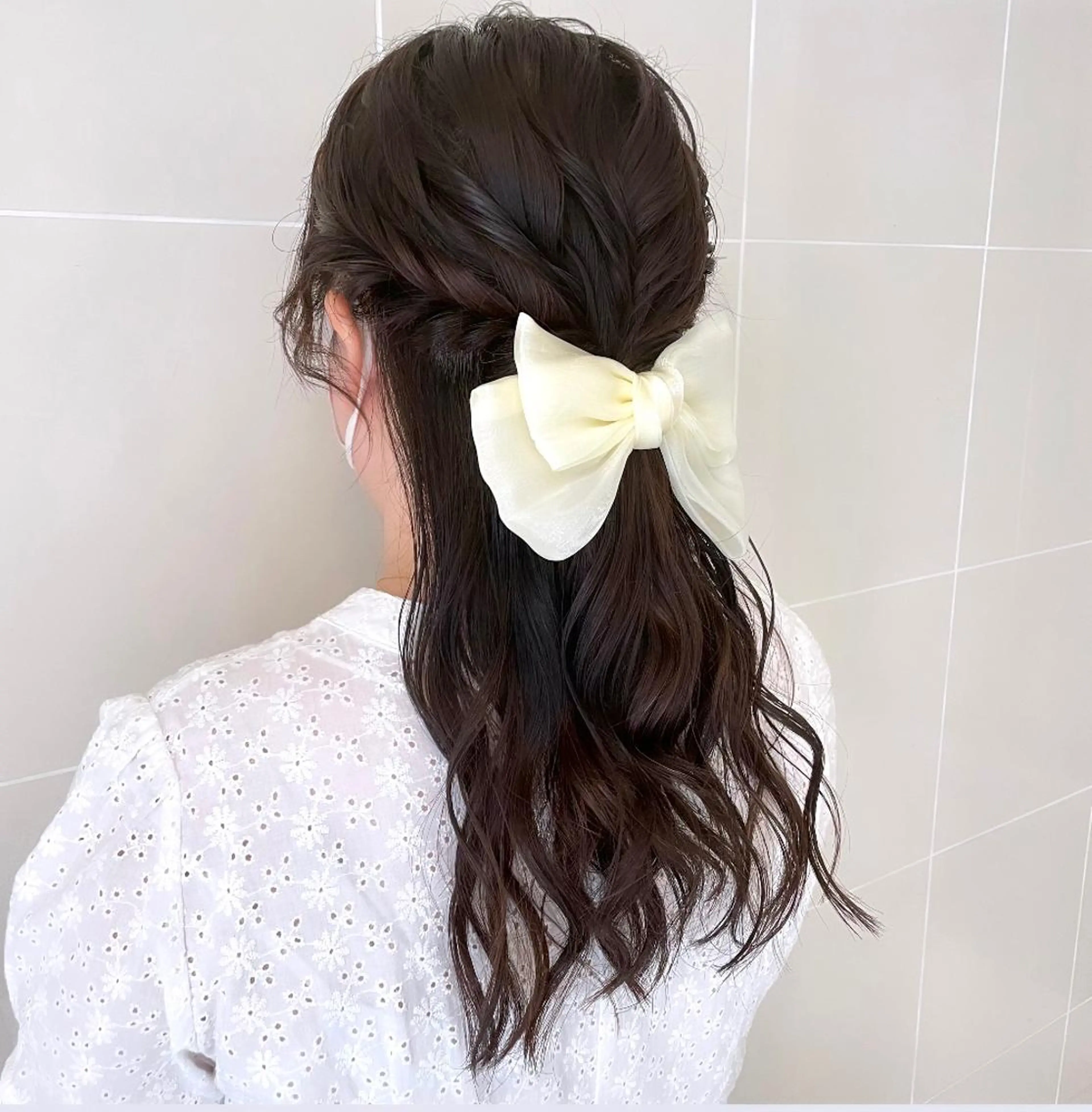 ロング ヘアアレンジ ハーフアップ ヘアセット T Ayaのヘアスタイル