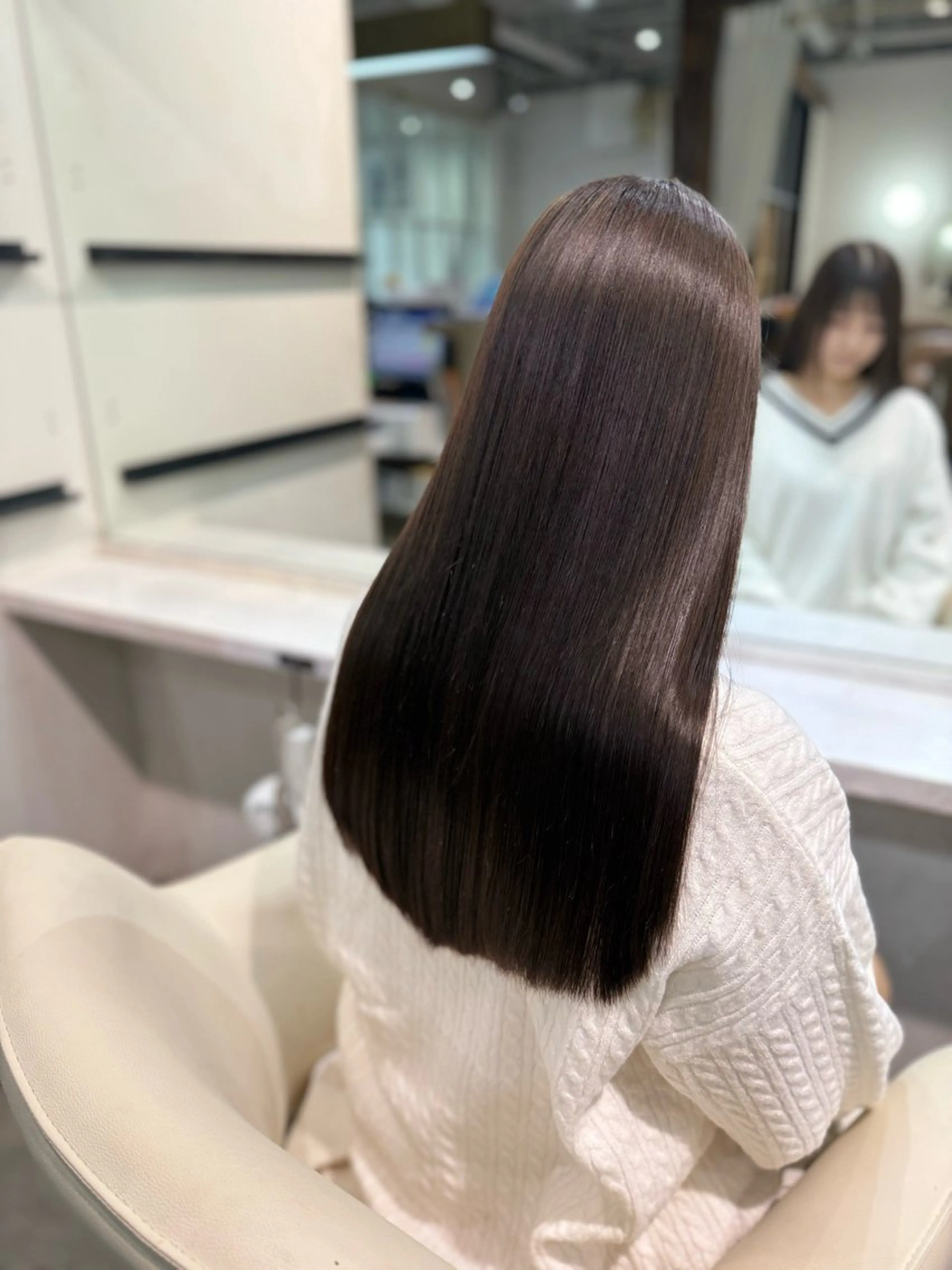 ロング カット 縮毛矯正 ✨美髪縮毛矯正 /源✨のヘアスタイル