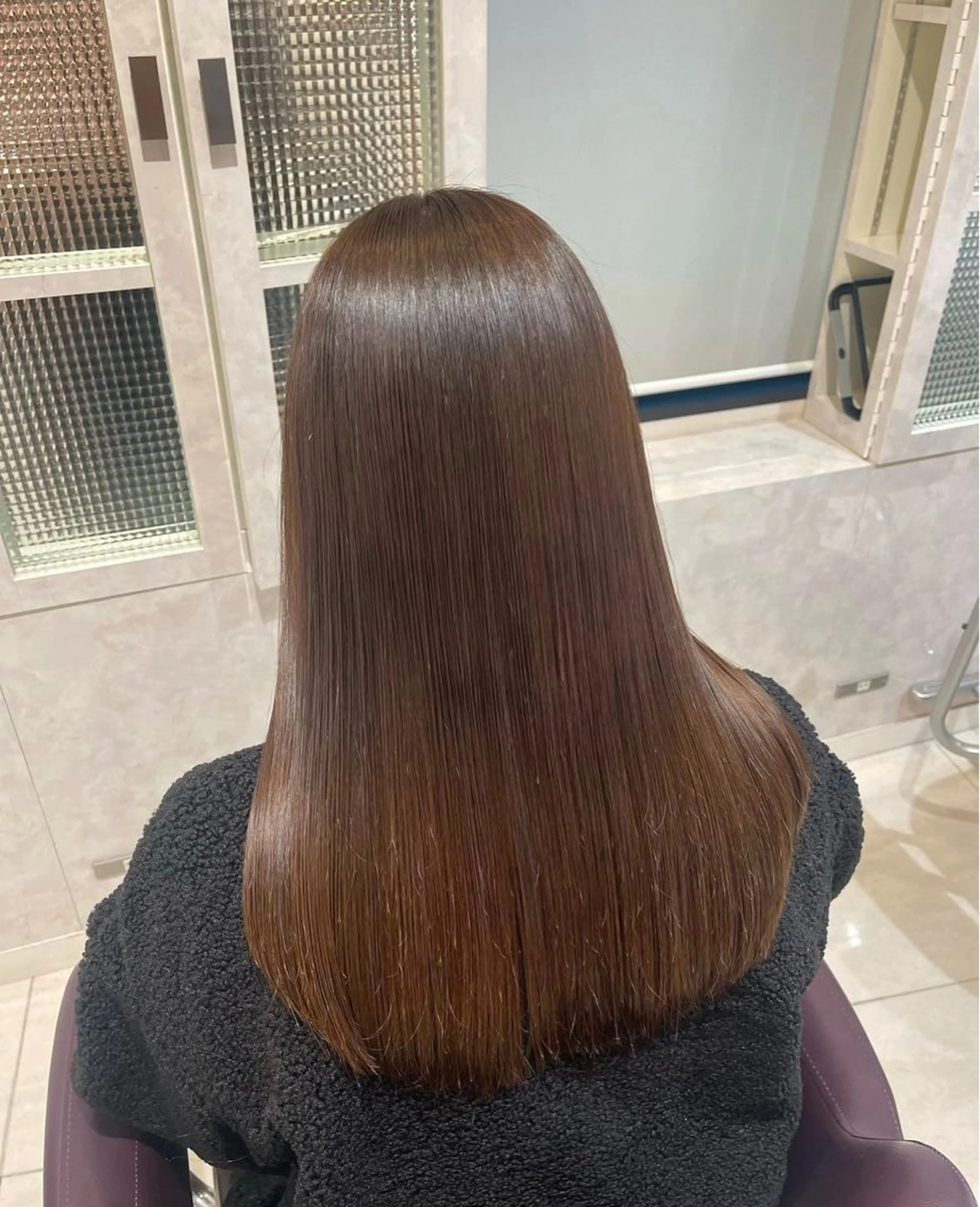 ミディアム カラー ベージュカラー 顔まわりレイヤー 顔周りカット レイヤーカット カット ヘアカラー La fith hair grand 金山店 【ラフィス ヘアー グランド】所属・山本 望理のヘアスタイル