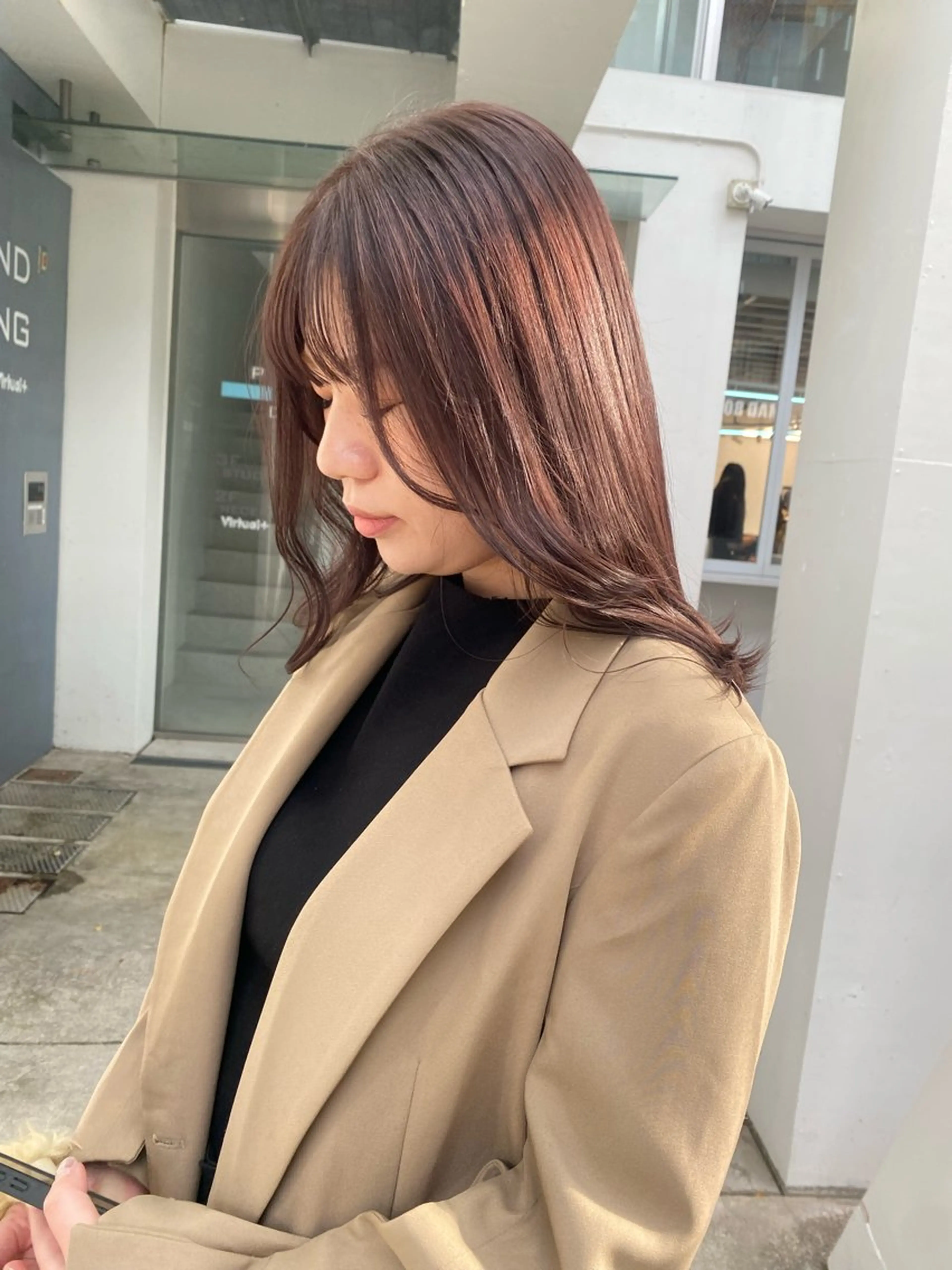 セミロング カラー ブラウンカラー カット ヘアカラー Lomalia 🤍🫧/makoのヘアスタイル