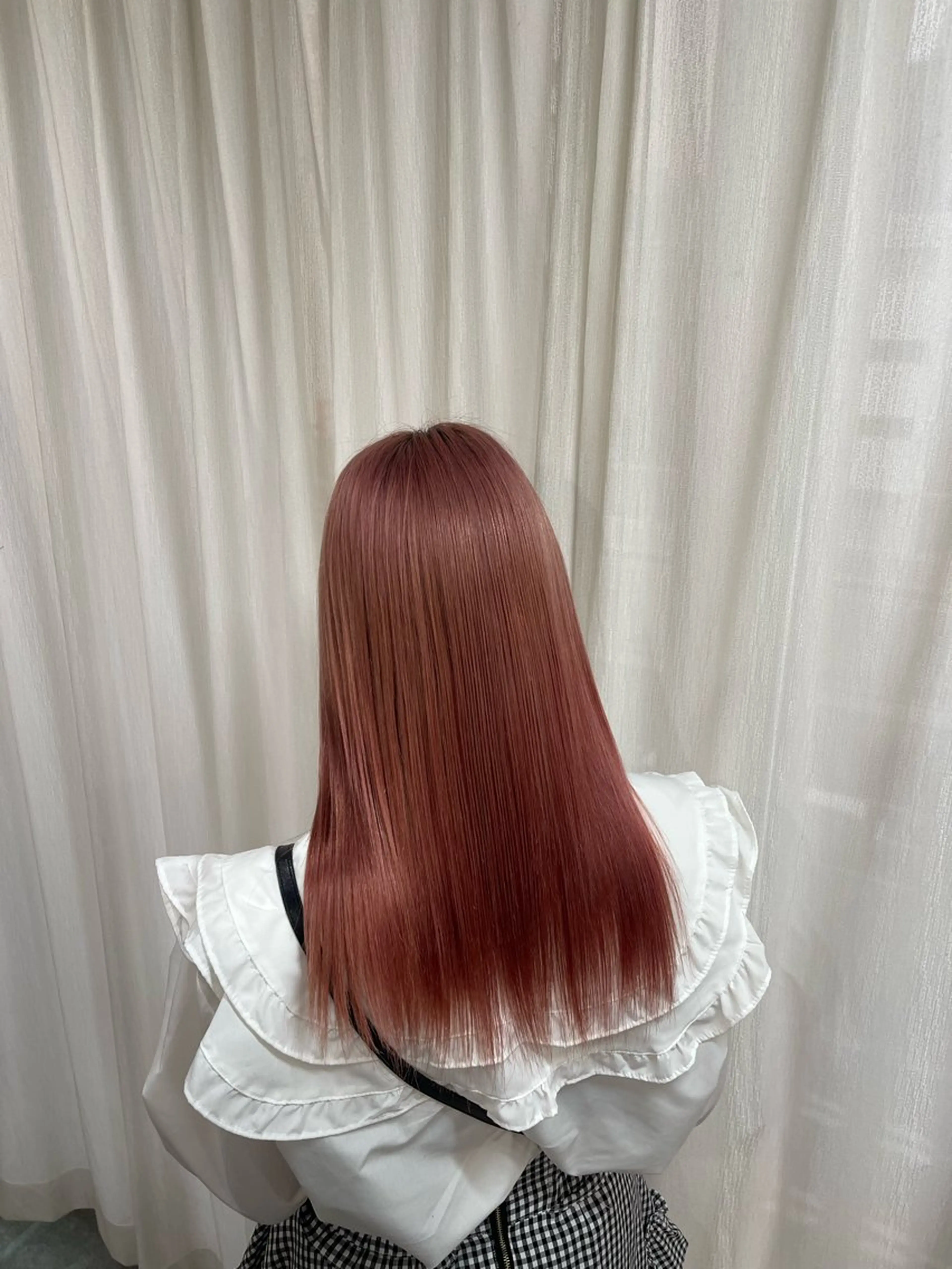 セミロング カラー ベージュカラー ブリーチ ケアブリーチ デザインカラー ダブルカラー ヘアカラー トリートメント SOYON西大寺店所属・ダブルカラー/ 髪質改善💎安藤のヘアスタイル