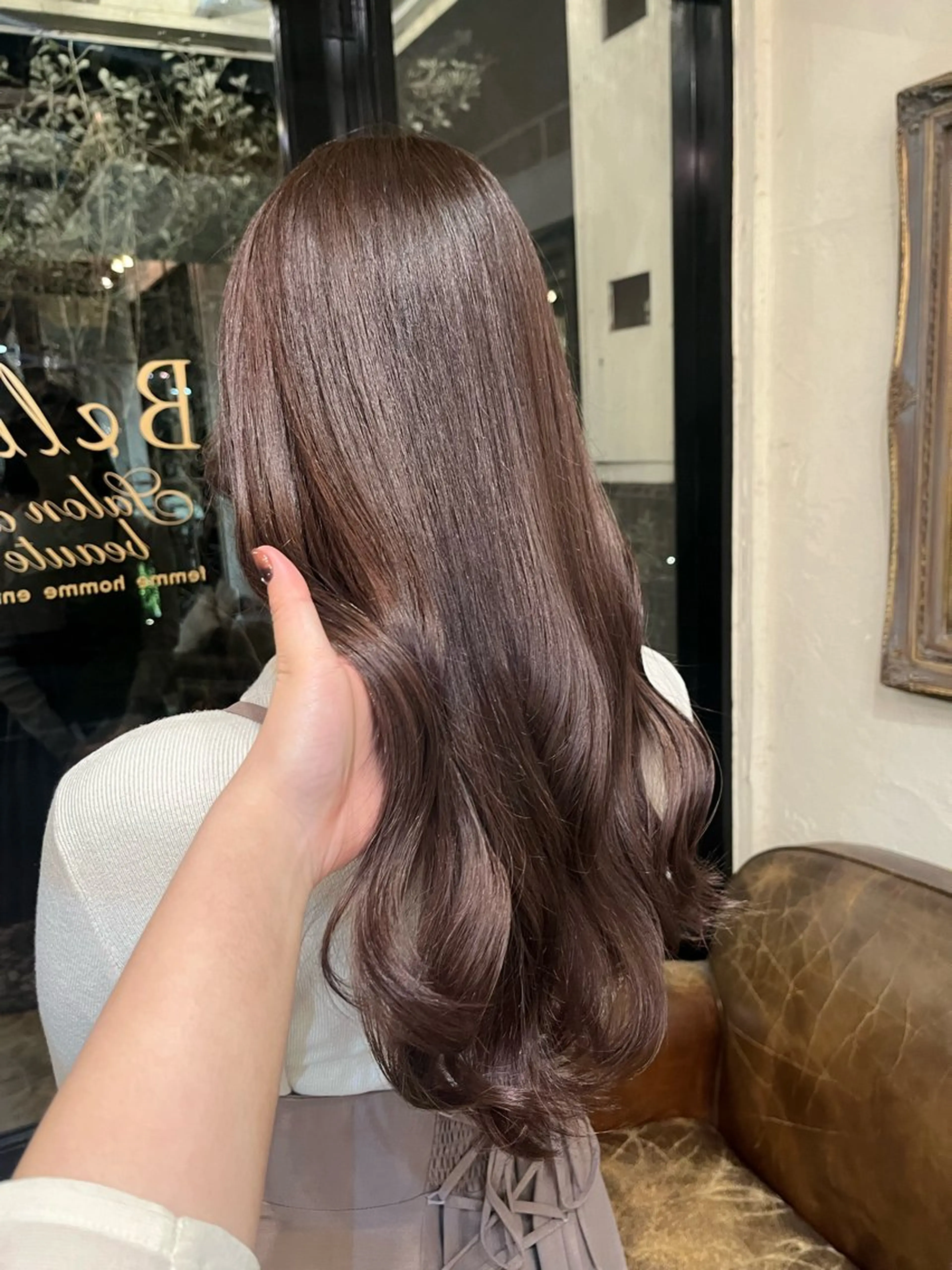 ロング カラー ヘアカラー トリートメント コテ巻き風パーマ🌀 カラー/Asukaのヘアスタイル
