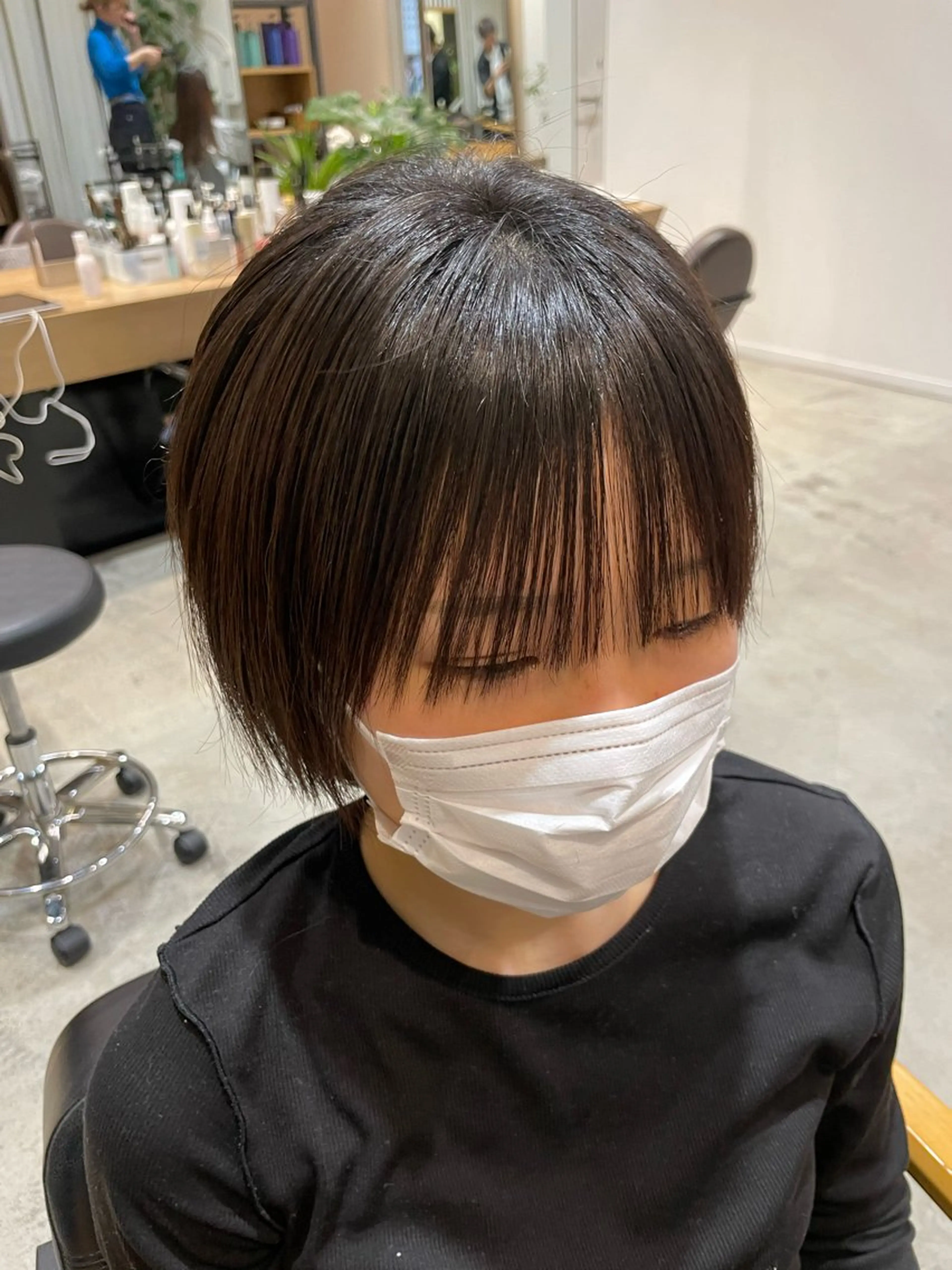 ショート カラー ヘアアレンジ ボブ 顔まわりレイヤー レイヤーカット トリートメント SHEA.学芸大学所属・一箭 恵梧/ロングヘアのヘアスタイル
