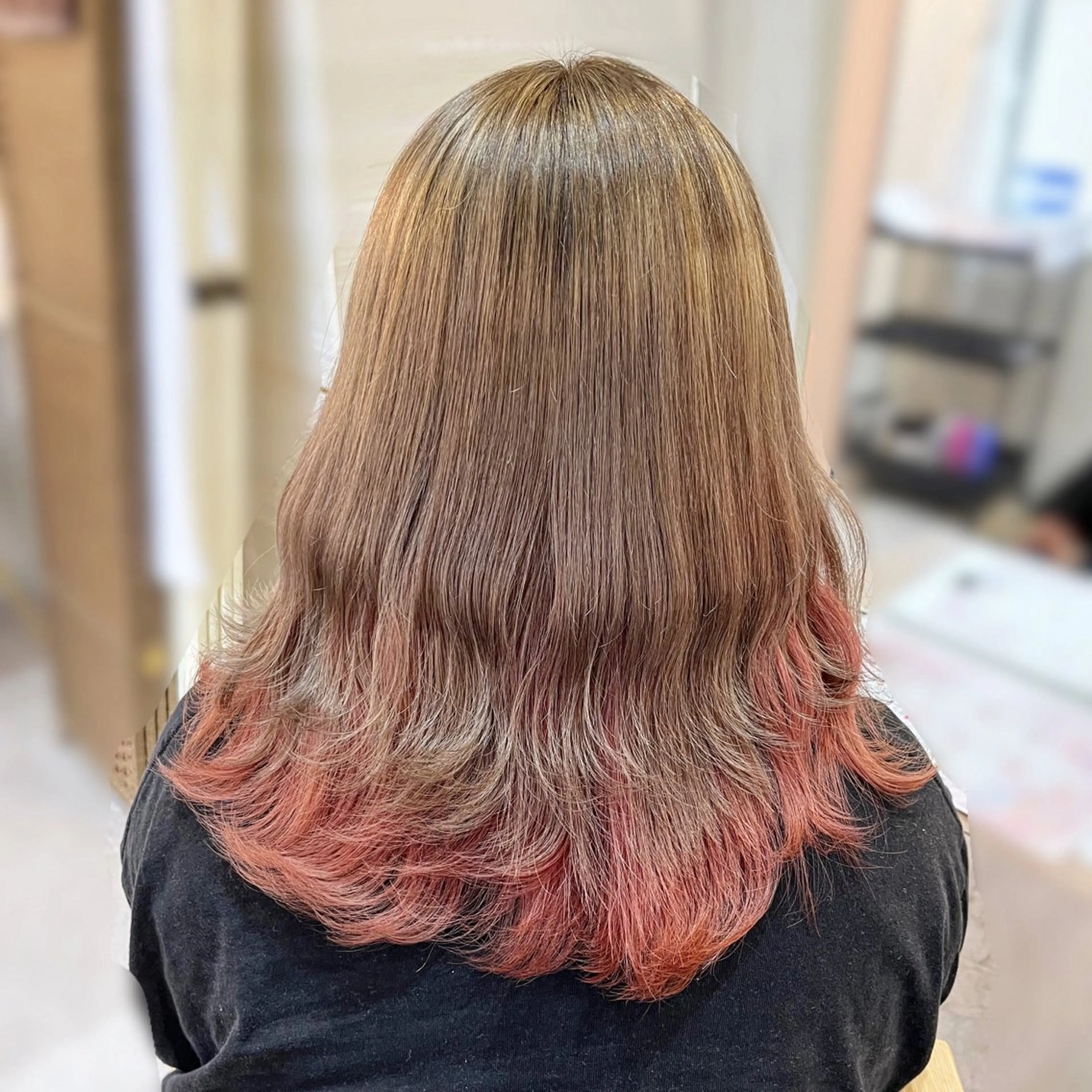 ミディアム ヘアアレンジ ヘアカラー 💙Ami💙 elubylovisのヘアスタイル