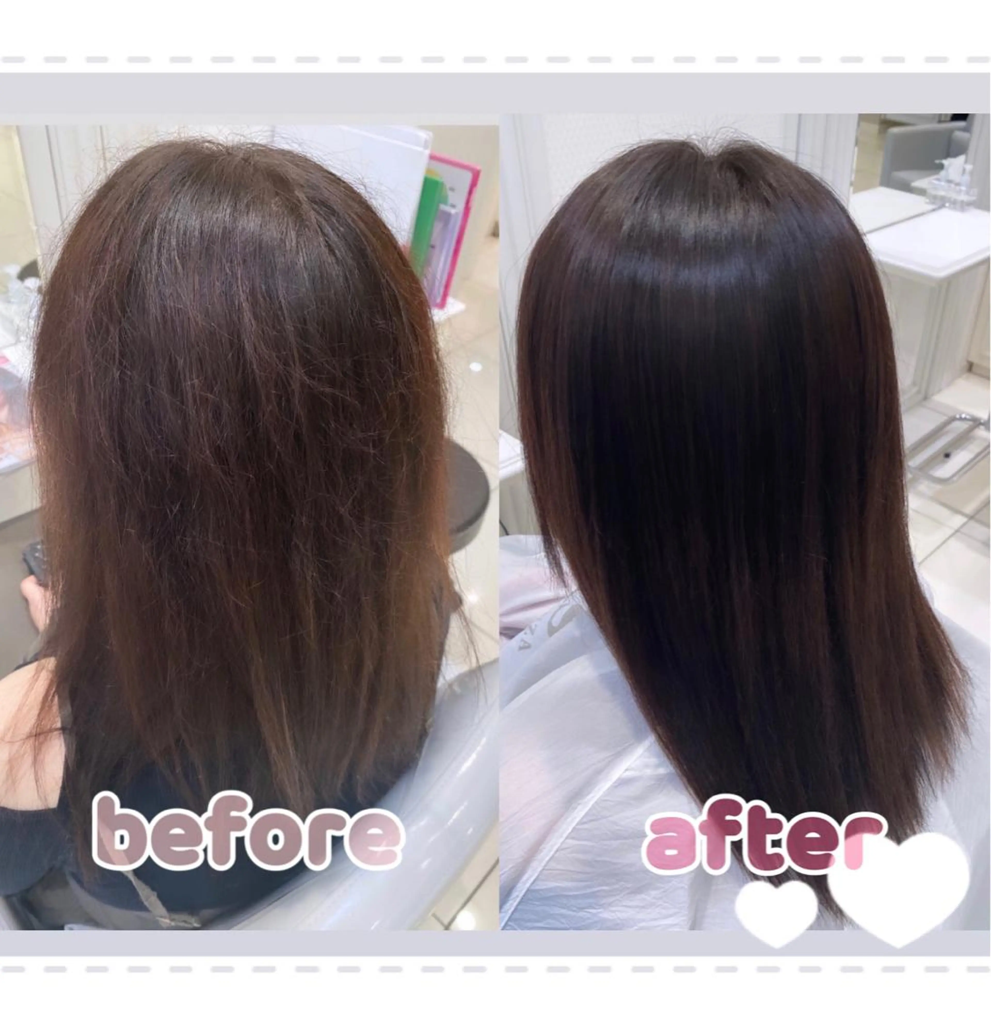 ロング パーマ 縮毛矯正 ヘアカラー トリートメント 【縮毛矯正特化】 kyokaのヘアスタイル