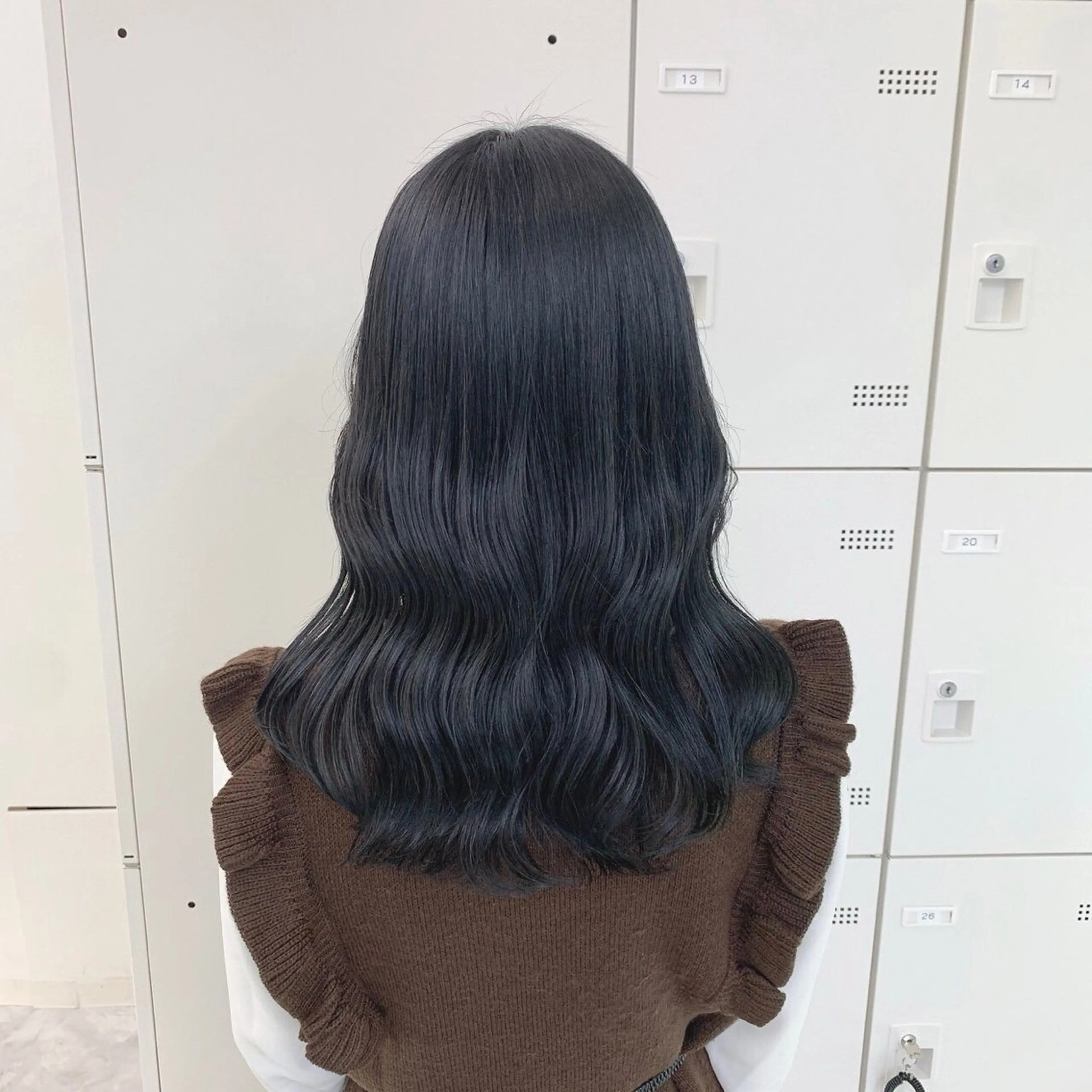 セミロング ヘアカラー トリートメント 🤍大人っぽ韓国暗髪 🤍Asuka🤍のヘアスタイル