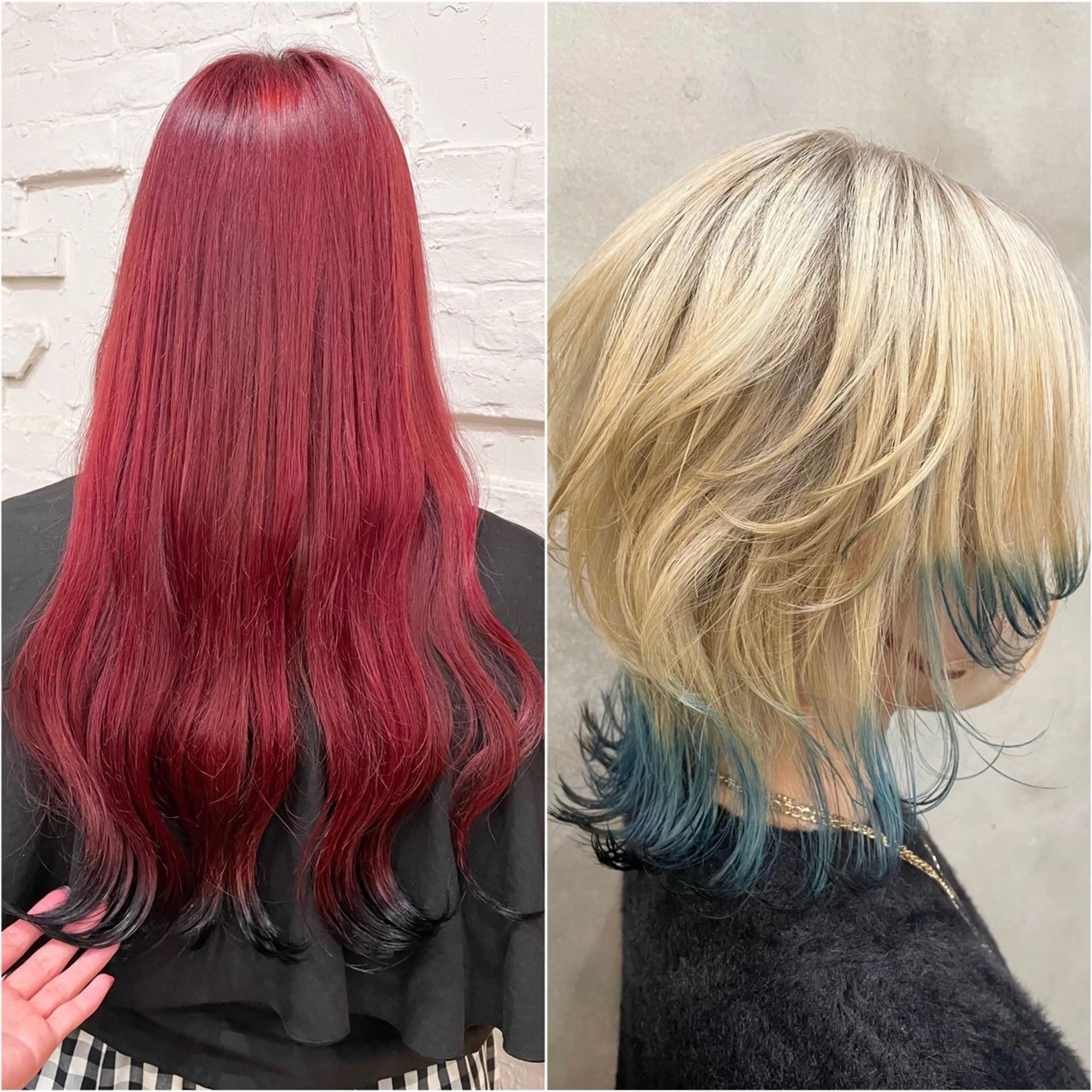 セミロング ヘアカラー トリートメント 【ピンク/韓国ヘア/ ヘアセット】亜海のヘアスタイル