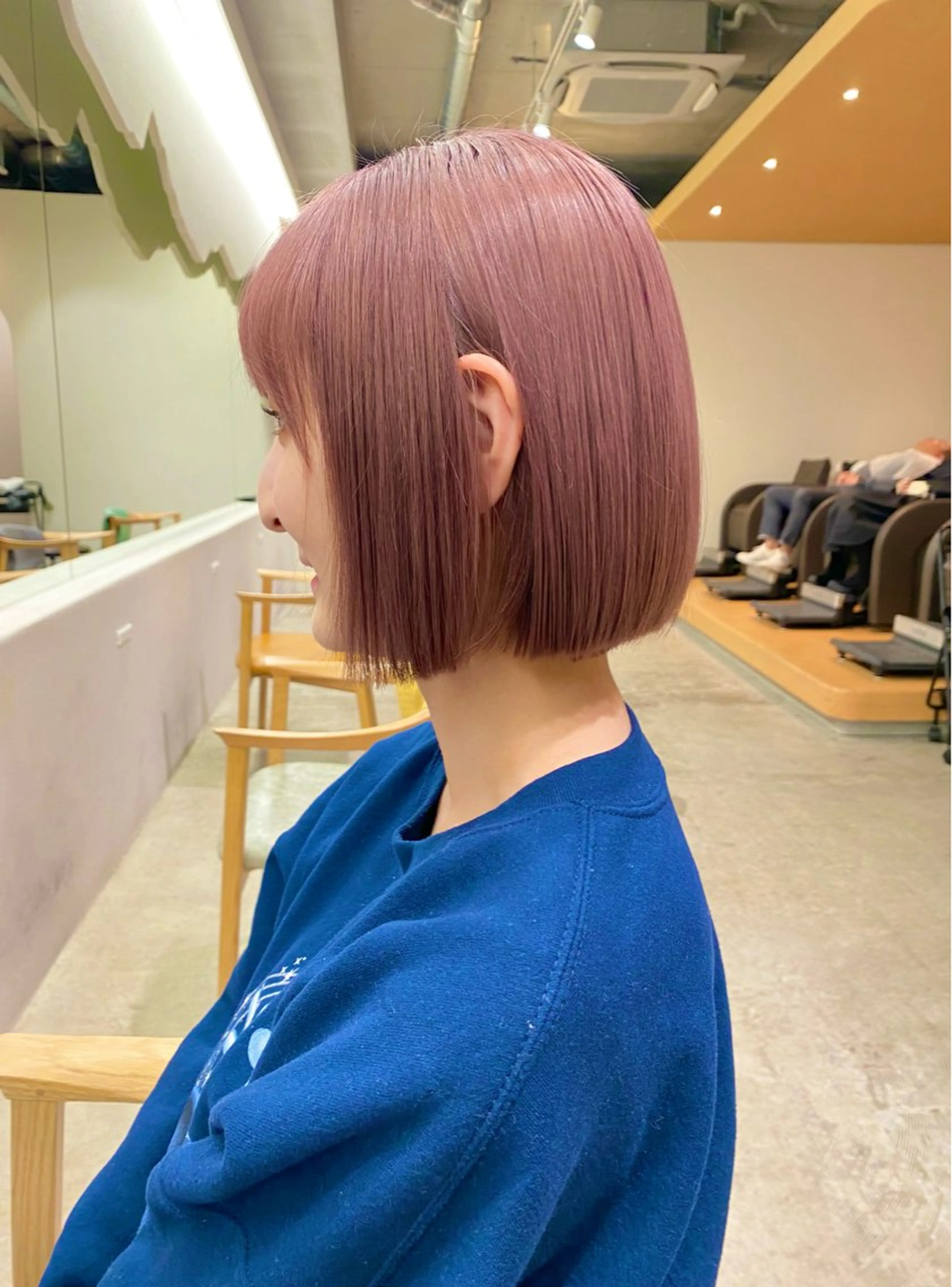 ミディアム カラー カット ヘアカラー トリートメント レイヤー/柔色 カラー/SAkiのヘアスタイル