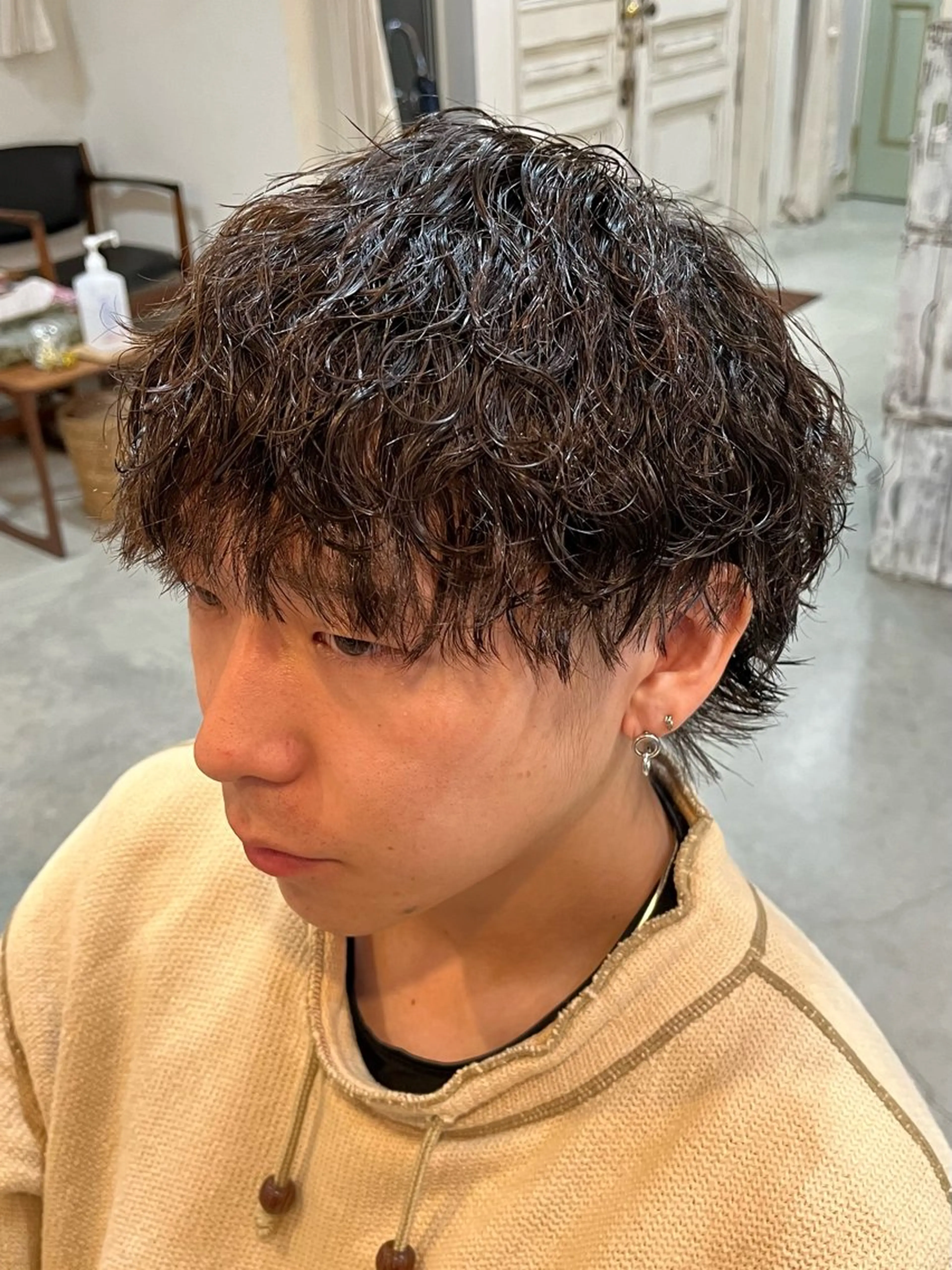 パーマ メンズ マッシュ メンズパーマ 波巻きパーマ カット パーマ メンズ指名No.1/ パーマ特化/白木壱崇のヘアスタイル